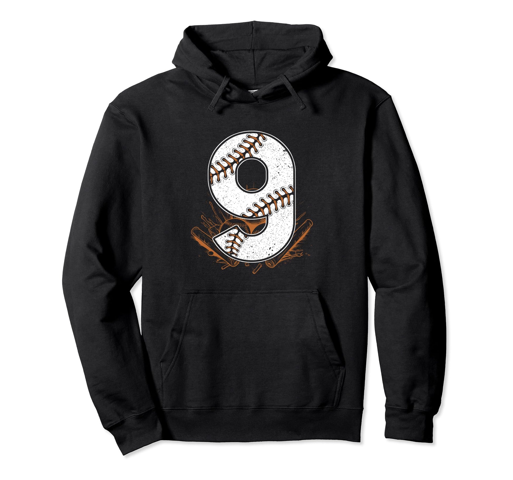 Baseball Birthday 9Th Birthday Party Hoodie - Minimalist Print Unisex - T-Shirt, Sweatshirt, Hoodie
