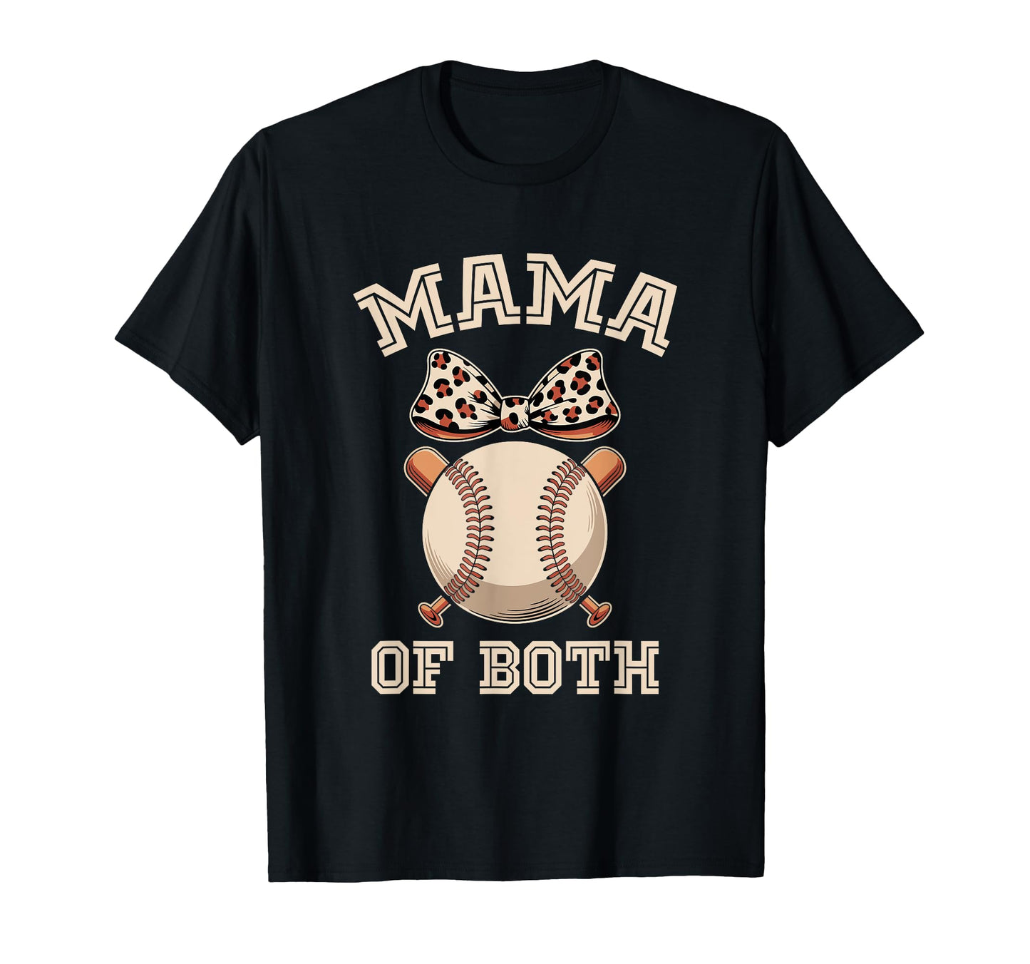 Leopard Mothers Day Mama Mom Both T-Shirt - Aesthetic Graphic for Adults - T-Shirt, Sweatshirt, Hoodie