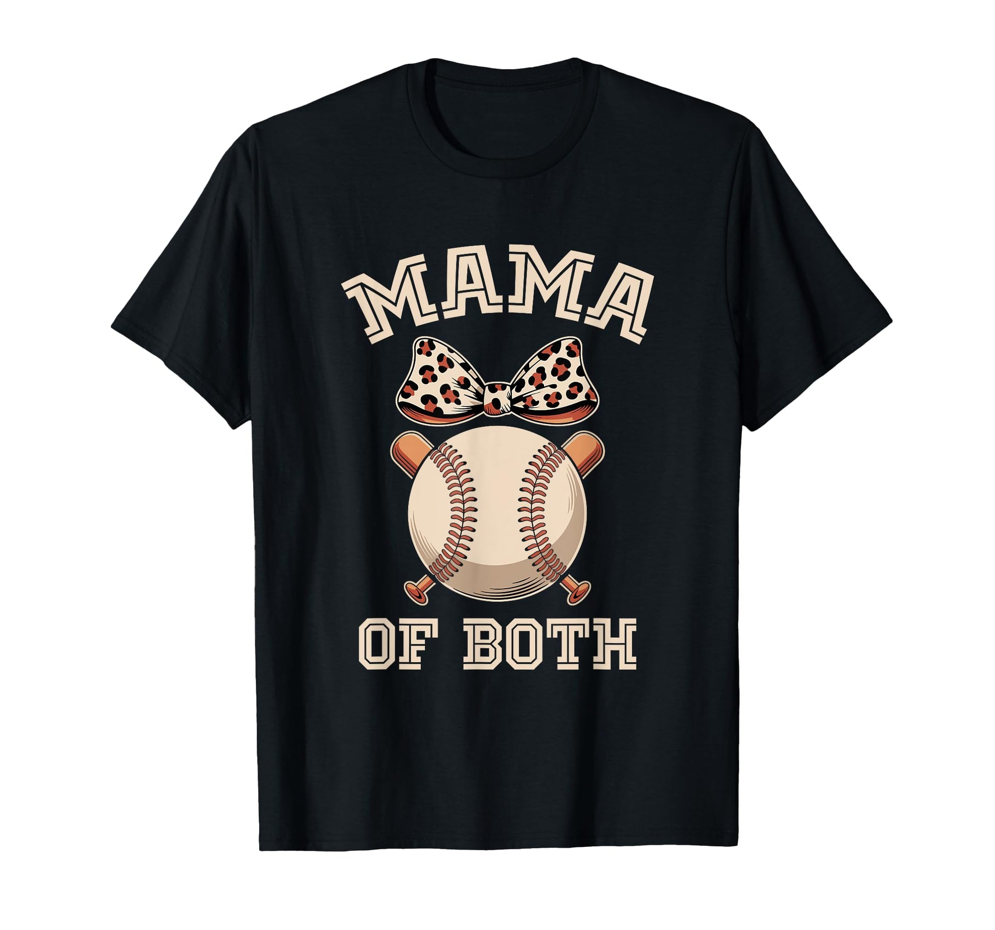 Leopard Mothers Day Mama Mom Both T-Shirt - Aesthetic Graphic for Adults - T-Shirt, Sweatshirt, Hoodie