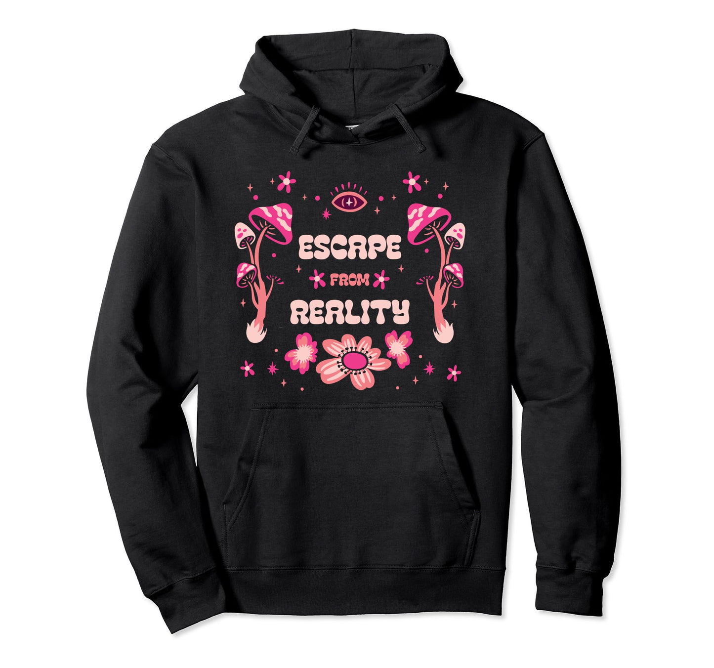 Magic Mushrooms Psychedelic Trip Hoodie - Aesthetic Graphic Men Women - T-Shirt, Sweatshirt, Hoodie