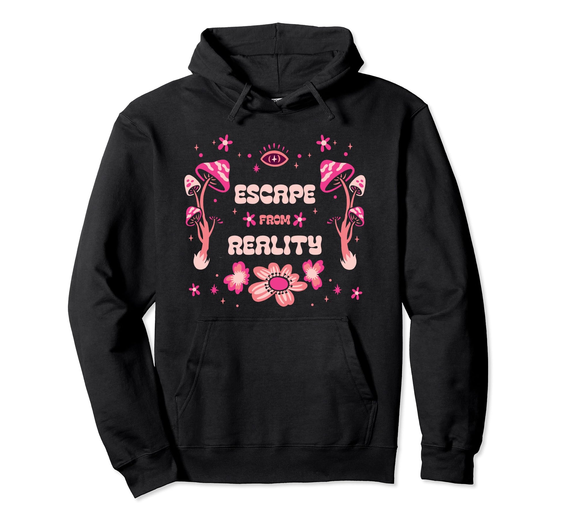 Magic Mushrooms Psychedelic Trip Hoodie - Aesthetic Graphic Men Women - T-Shirt, Sweatshirt, Hoodie