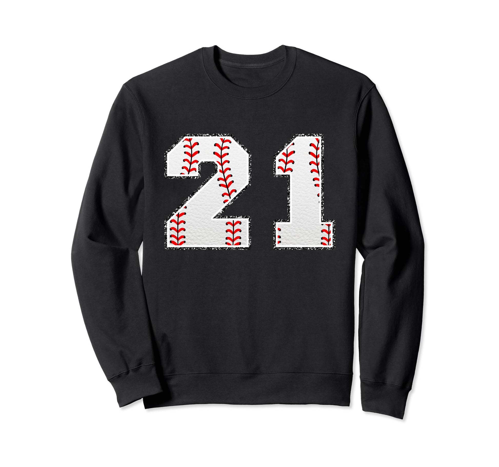 Number 21 Baseball Distressed Sweatshirt - Streetwear Style Men Women - T-Shirt, Sweatshirt, Hoodie