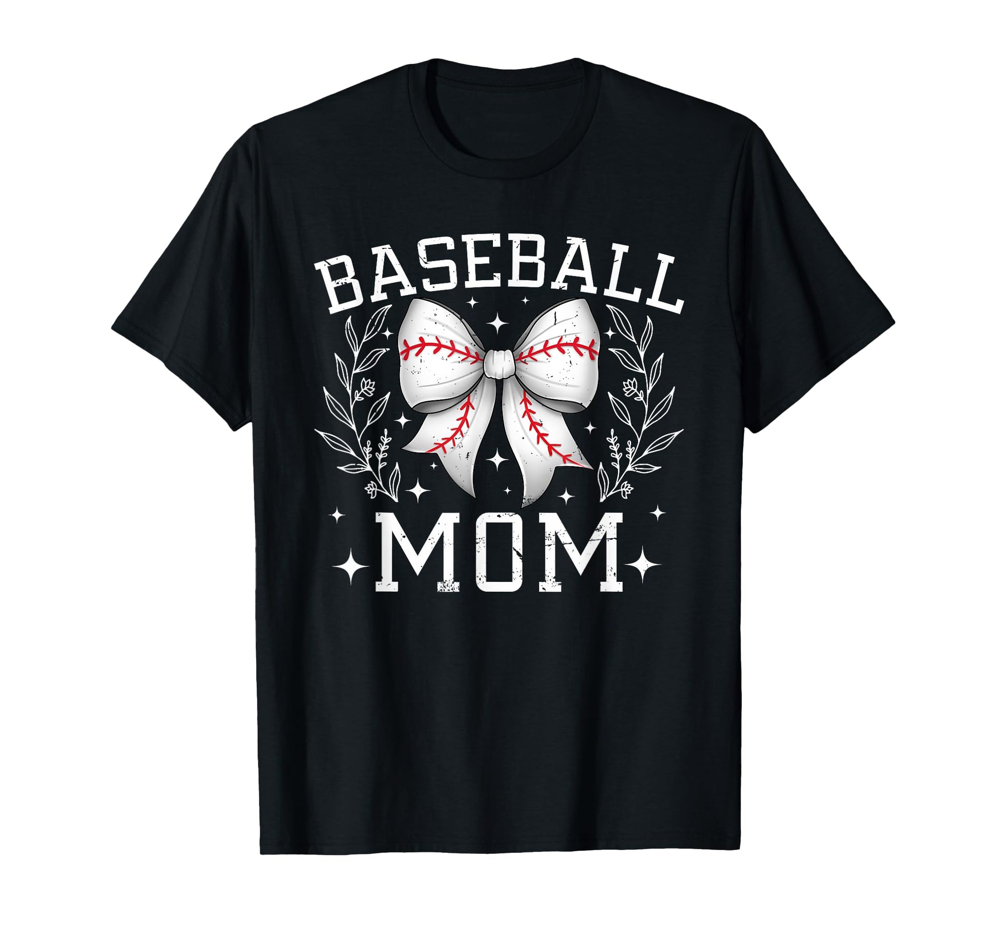 Coquette Bow Baseball Mom Game Day Mothers T-Shirt - Trendy Graphic Unisex - T-Shirt, Sweatshirt, Hoodie