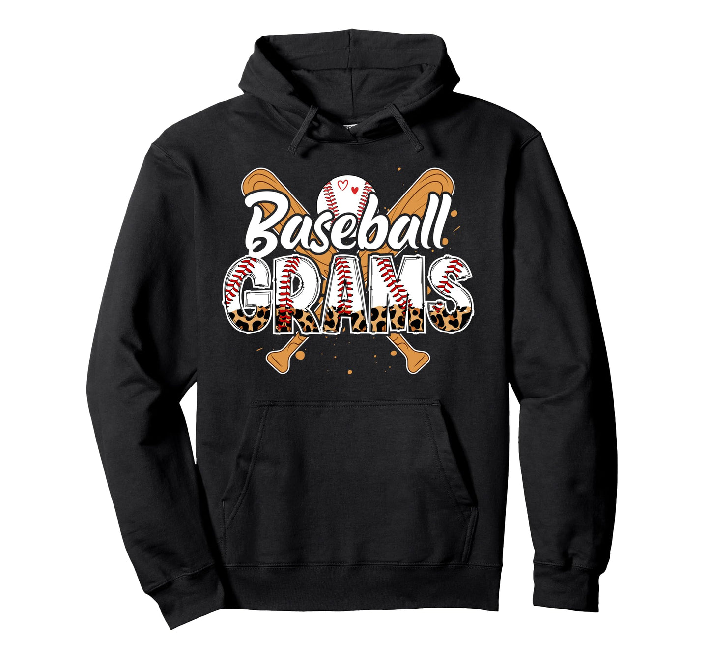 Baseball Grams Leopard Grams Baseball Hoodie - Unique Graphic Unisex - T-Shirt, Sweatshirt, Hoodie