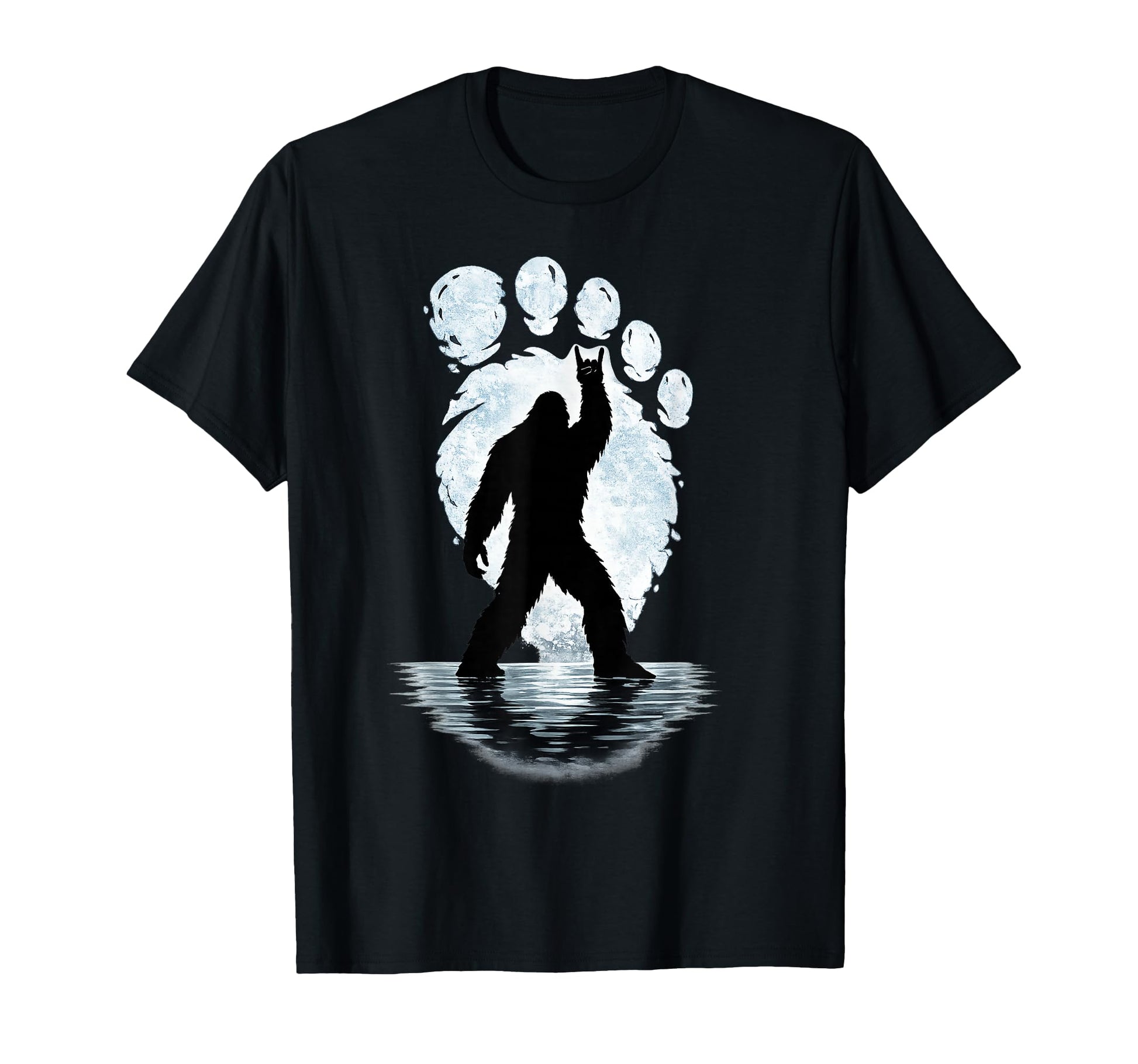 Bigfoot Footprint Rock Sasquatch Yeti T-Shirt - Minimalist Print Unisex - T-Shirt, Sweatshirt, Hoodie