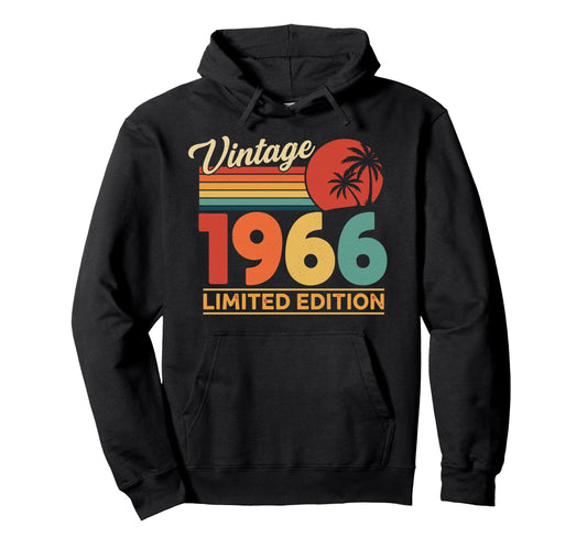 1966 60Th Birthday Rock Band Hoodie - Aesthetic Graphic Men Women - T-Shirt, Sweatshirt, Hoodie