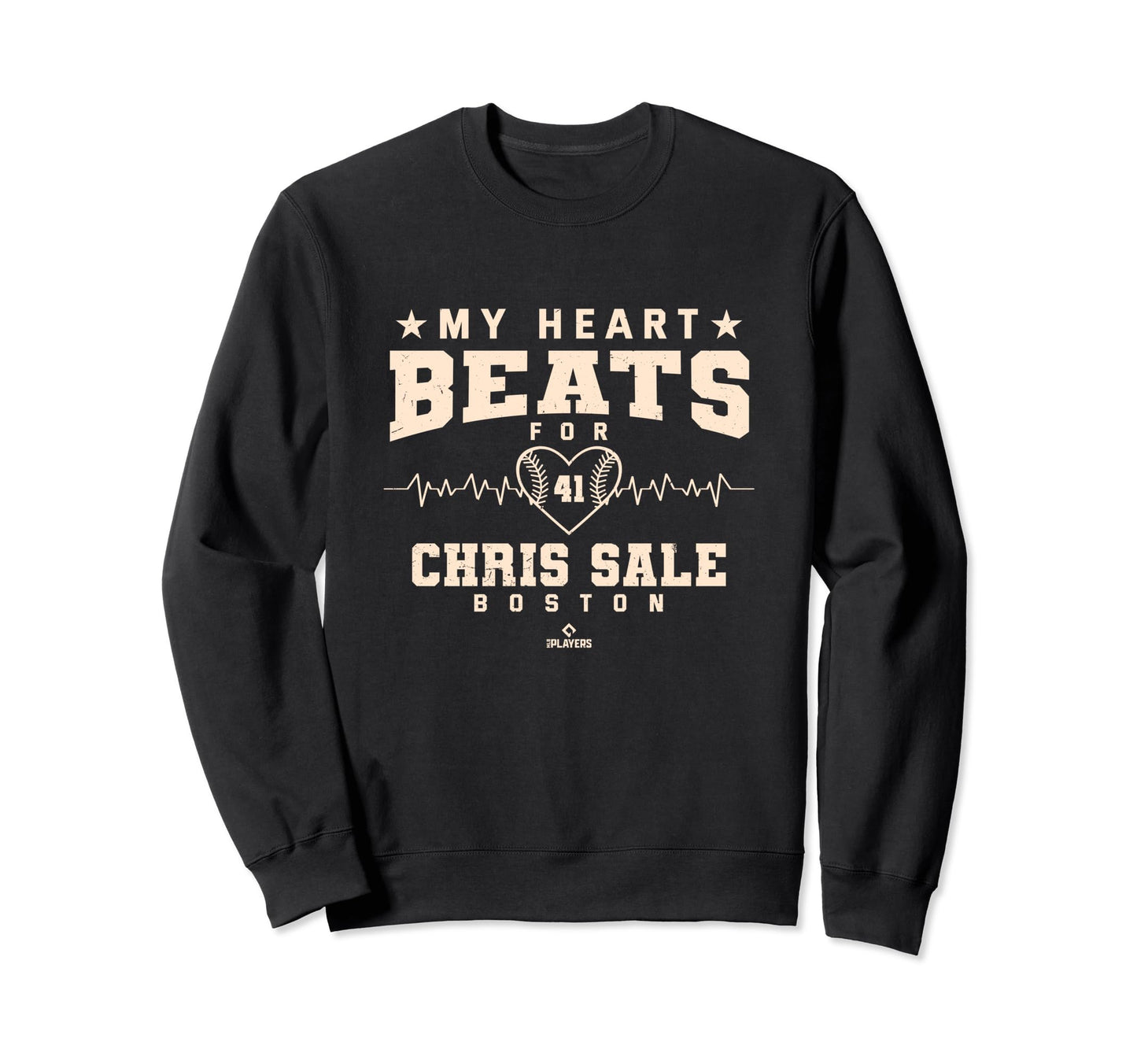 My Heart Beats Chris Sale Baseball Sweatshirt - Novelty Apparel Unisex - T-Shirt, Sweatshirt, Hoodie