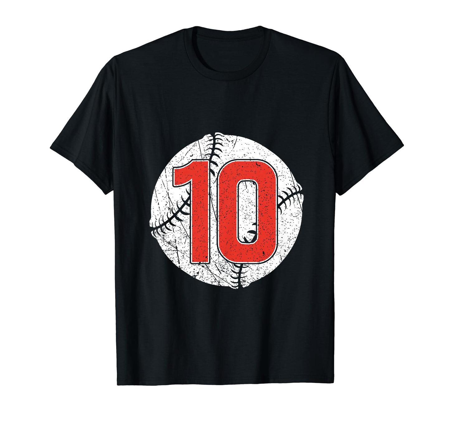 Baseball Birthday 10Th Birthday T-Shirt - Aesthetic Graphic for Adults - T-Shirt, Sweatshirt, Hoodie