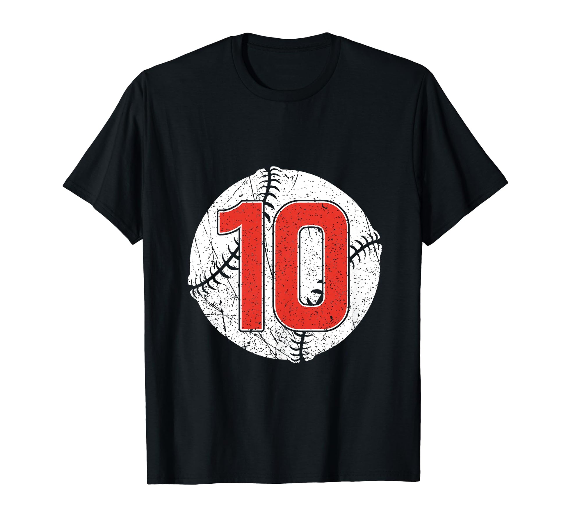 Baseball Birthday 10Th Birthday T-Shirt - Aesthetic Graphic for Adults - T-Shirt, Sweatshirt, Hoodie