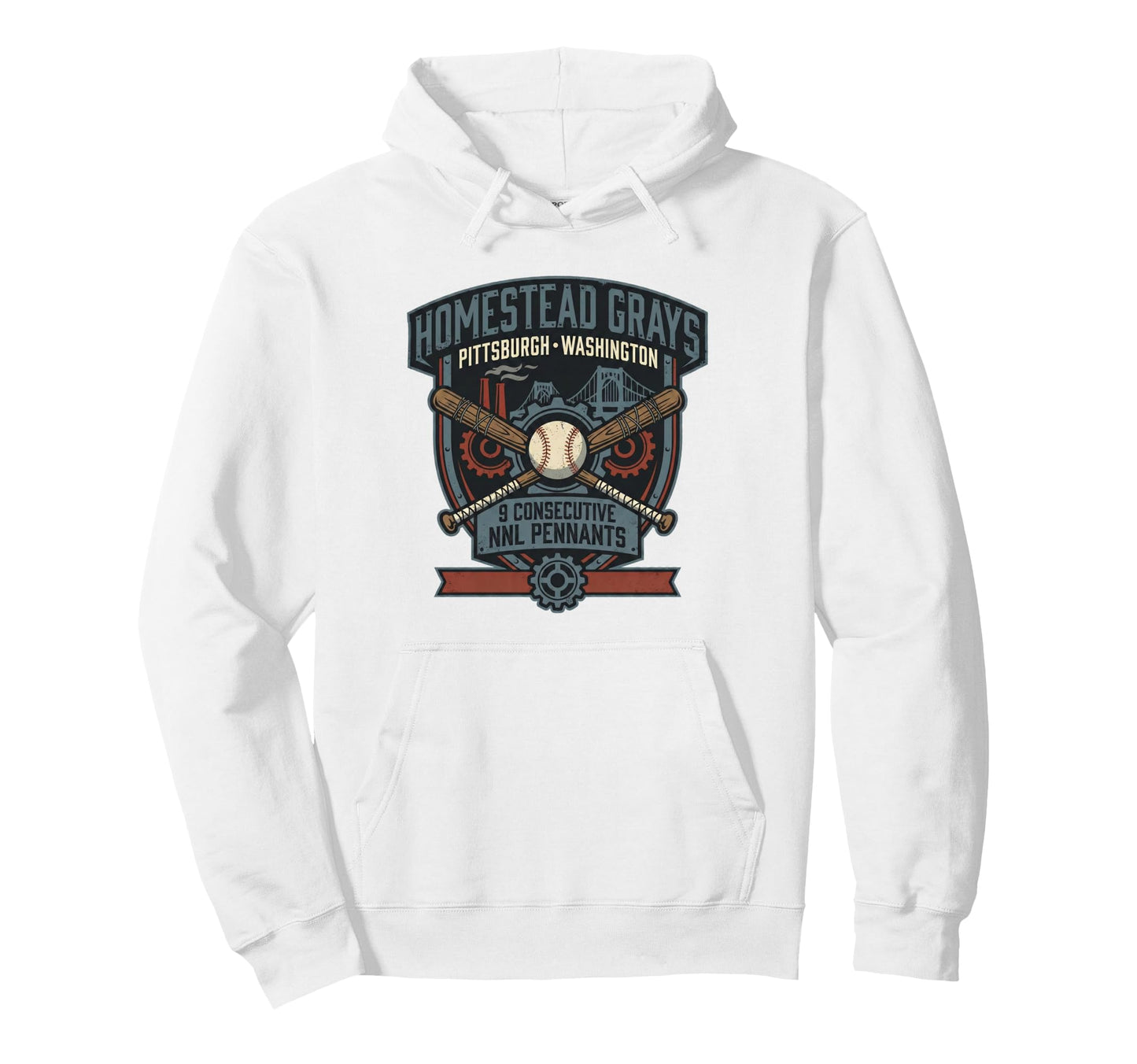 Homestead Grays Baseball Hoodie - Unique Graphic Men Women - T-Shirt, Sweatshirt, Hoodie