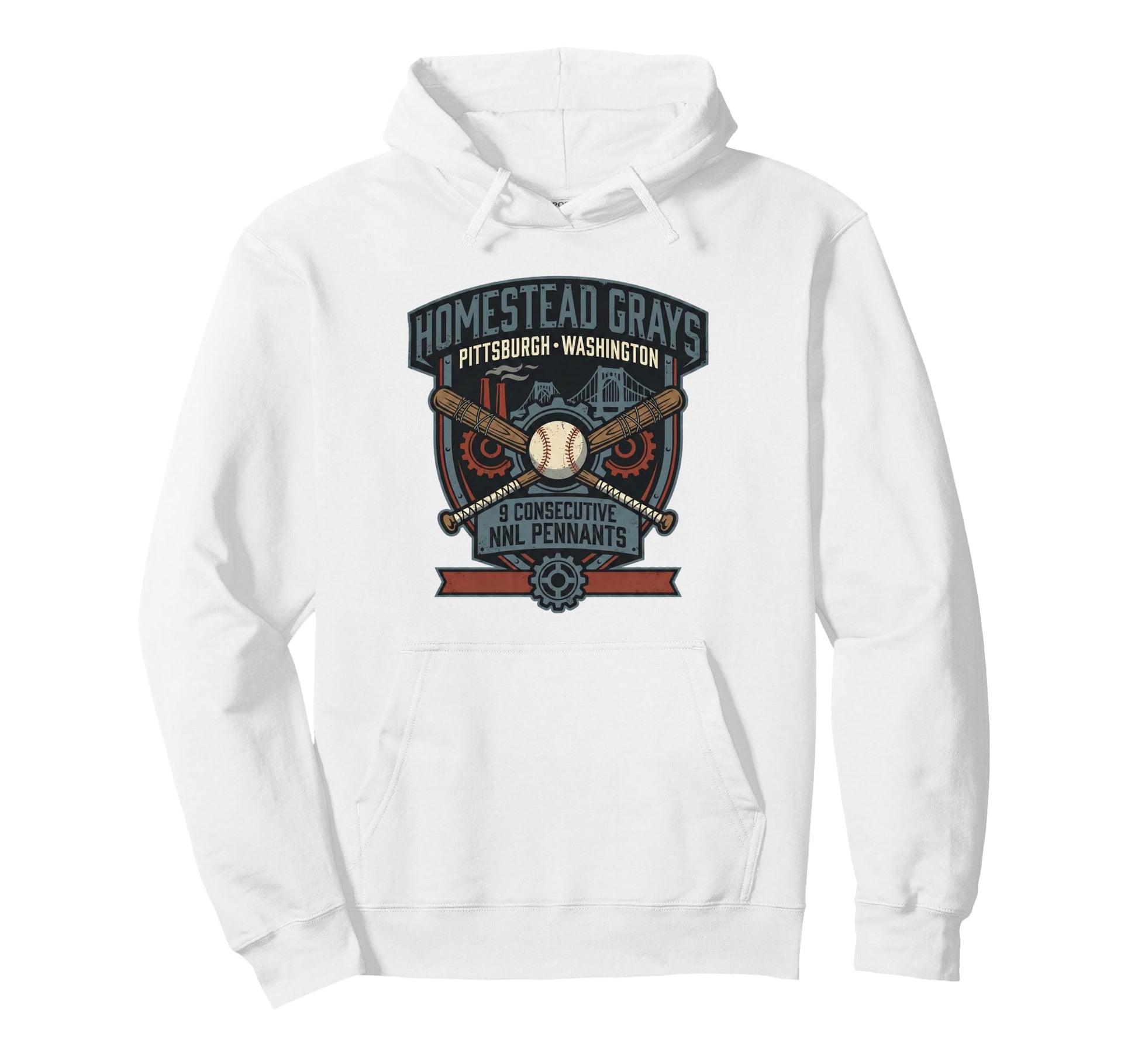 Homestead Grays Baseball Hoodie - Unique Graphic Men Women - T-Shirt, Sweatshirt, Hoodie