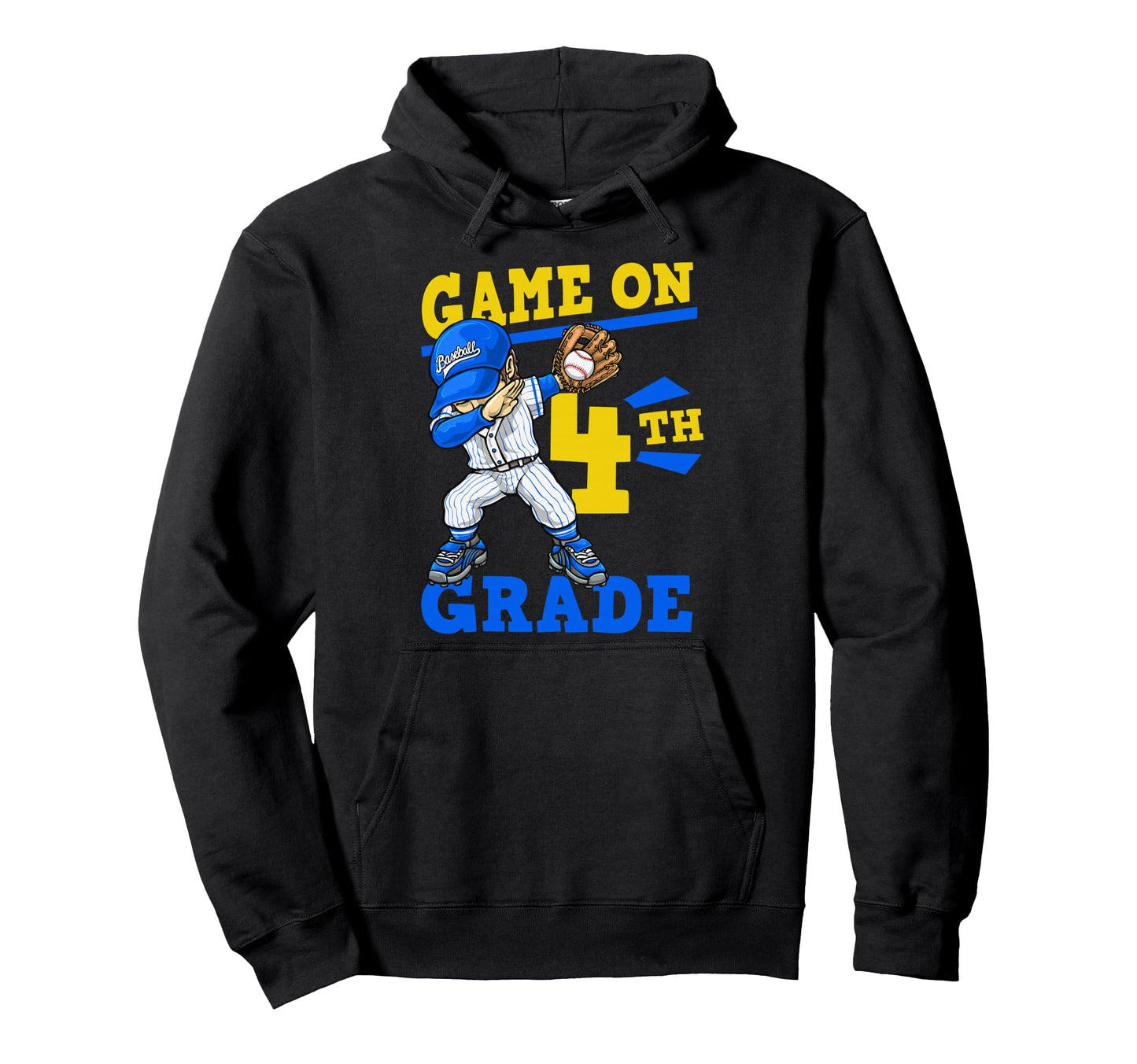 4Th Grade Baseball First Day Back To Hoodie - Fun Novelty Design Men Women - T-Shirt, Sweatshirt, Hoodie
