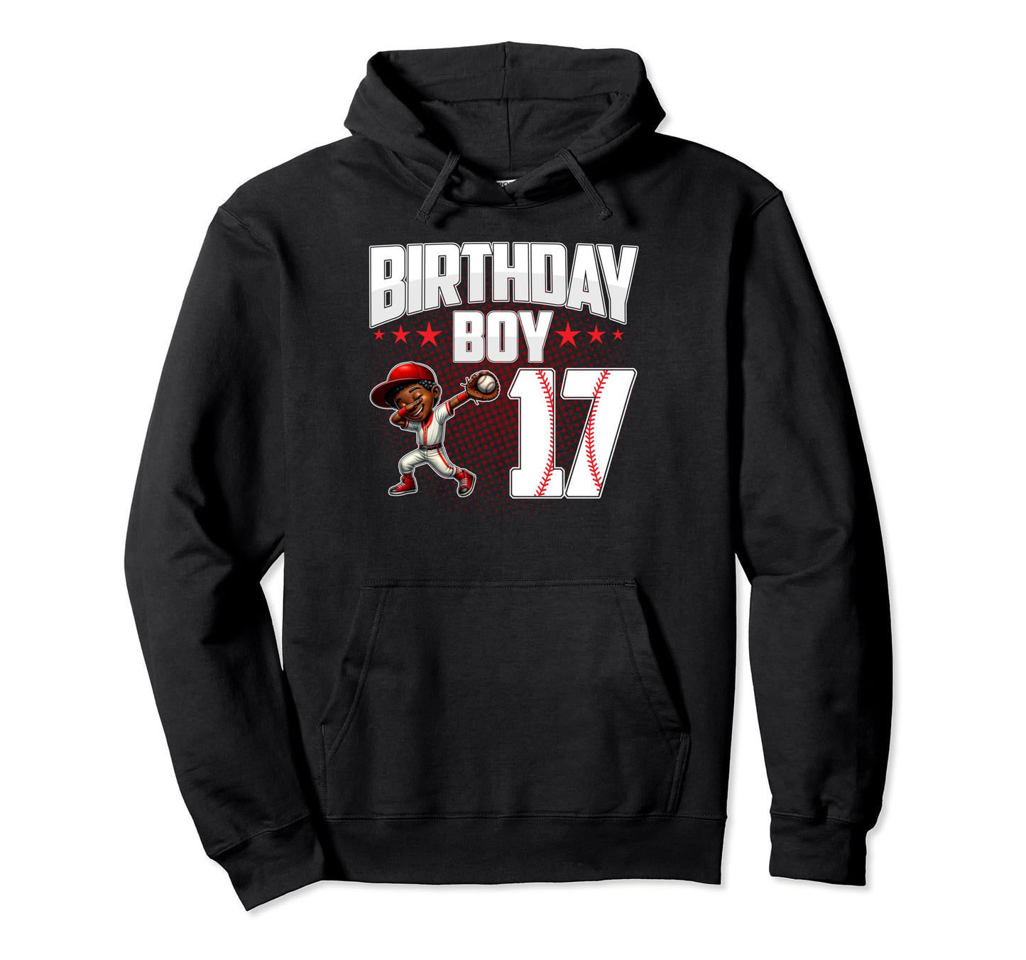 17Th Birthday Baseball Dabbing 17 Year Old Hoodie - Graphic Print Unisex - T-Shirt, Sweatshirt, Hoodie