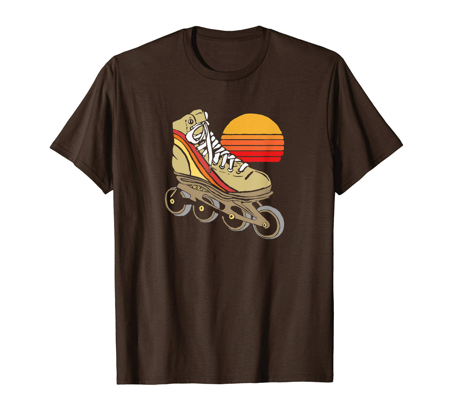 Old School Roller Skates 70S Inline T-Shirt - Minimalist Print for Adults - T-Shirt, Sweatshirt, Hoodie