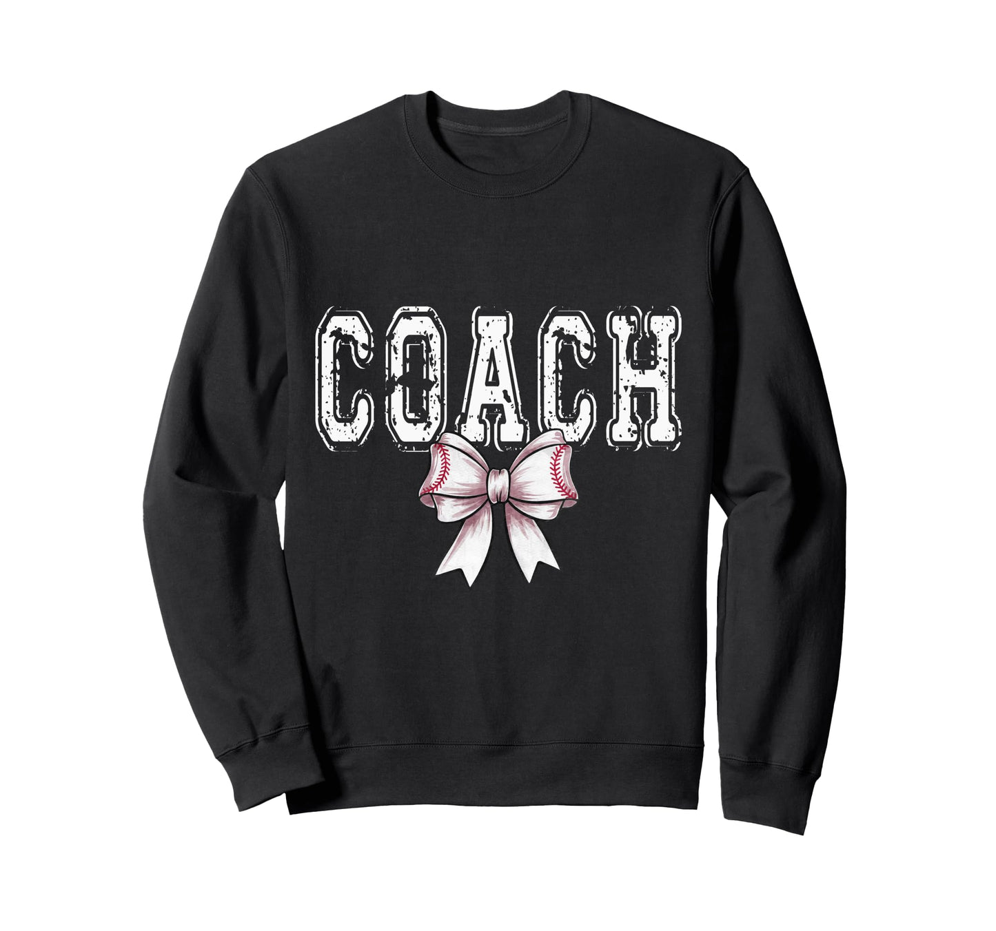 Coquette Baseball Coach Spirit Sweatshirt - Minimalist Print Men Women - T-Shirt, Sweatshirt, Hoodie