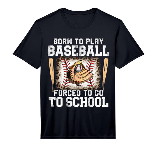 Baseball Born To Play Baseball T-Shirt - Aesthetic Graphic Men Women - T-Shirt, Sweatshirt, Hoodie