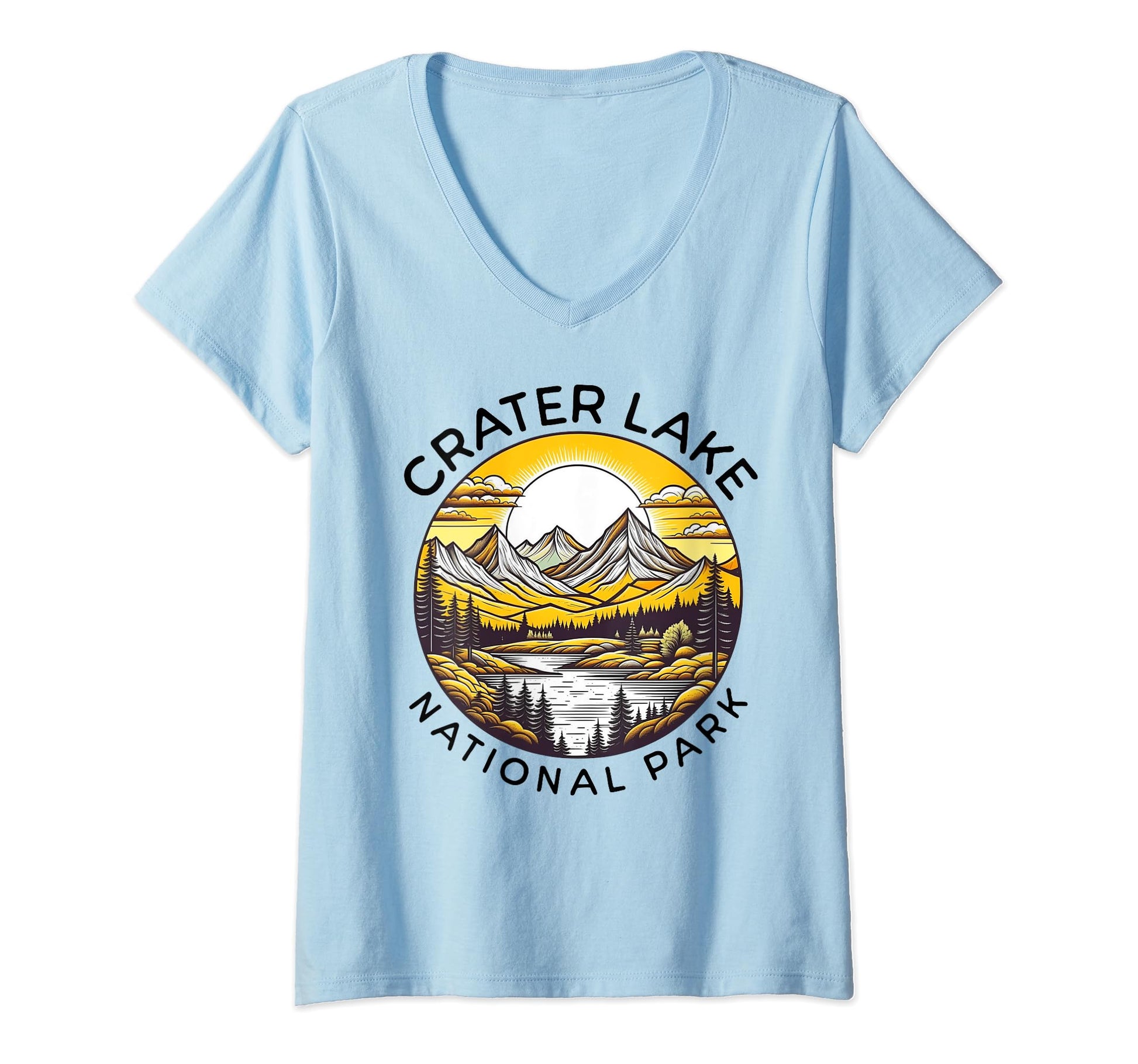 Crater Lake National Park Oregon Usa T-Shirt - Minimalist Print Men Women - T-Shirt, Sweatshirt, Hoodie