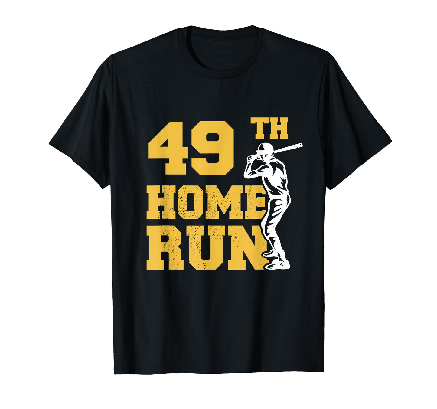 49Th Home Run Baseball Funny 49Th Birthday T-Shirt - Graphic Print Unisex - T-Shirt, Sweatshirt, Hoodie