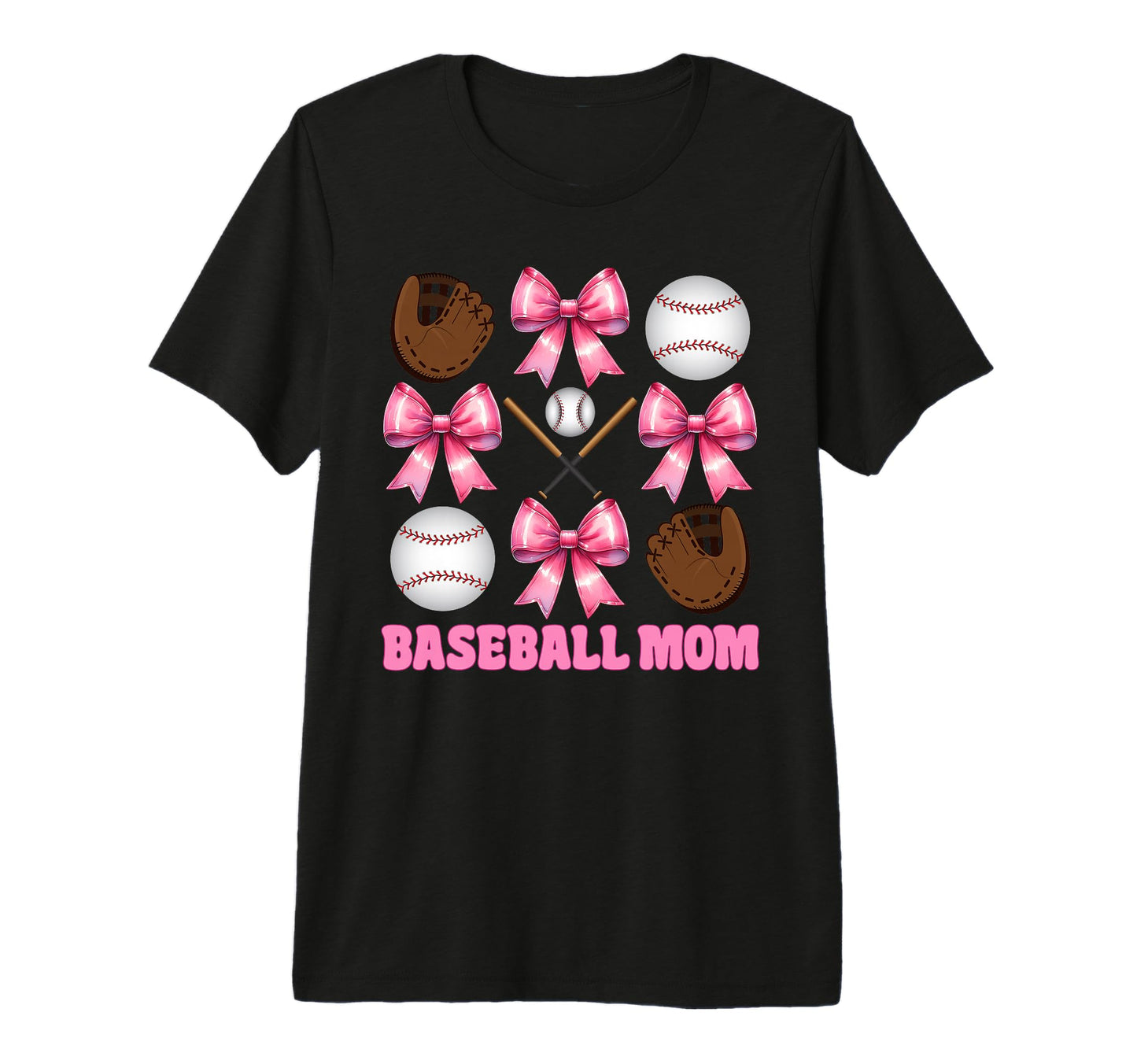 Baseball Mom Baseball Mama Mothers Day T-Shirt - Graphic Print for Adults - T-Shirt, Sweatshirt, Hoodie