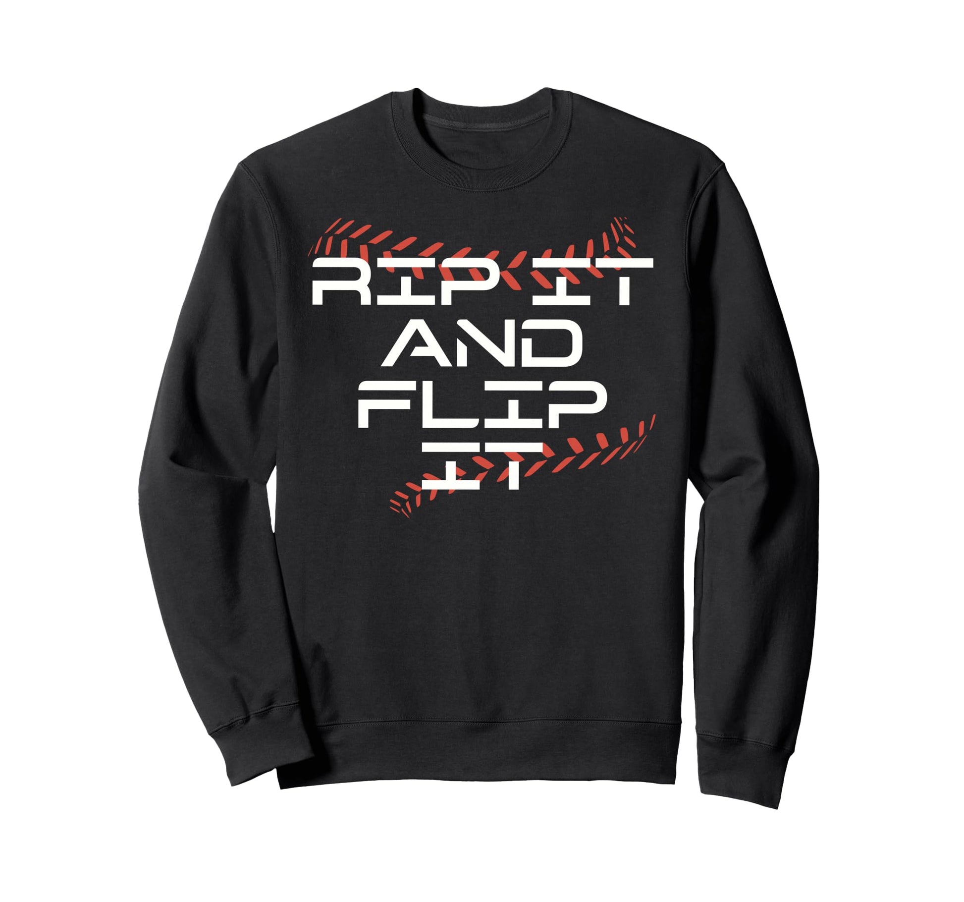 Funny Baseball Home Run Rip It And Sweatshirt - Aesthetic Graphic Unisex - T-Shirt, Sweatshirt, Hoodie