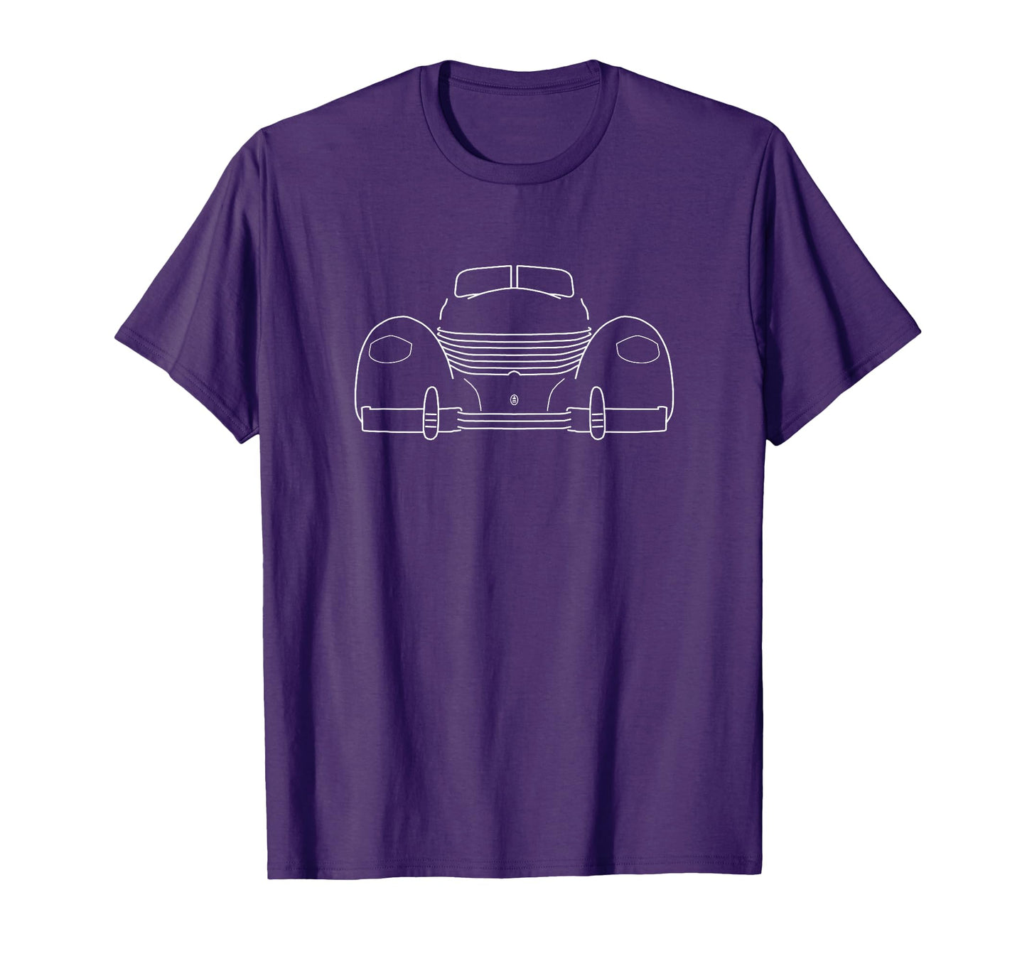 Cord 810 1930S American Car Outline T-Shirt - Aesthetic Graphic for Adults - T-Shirt, Sweatshirt, Hoodie