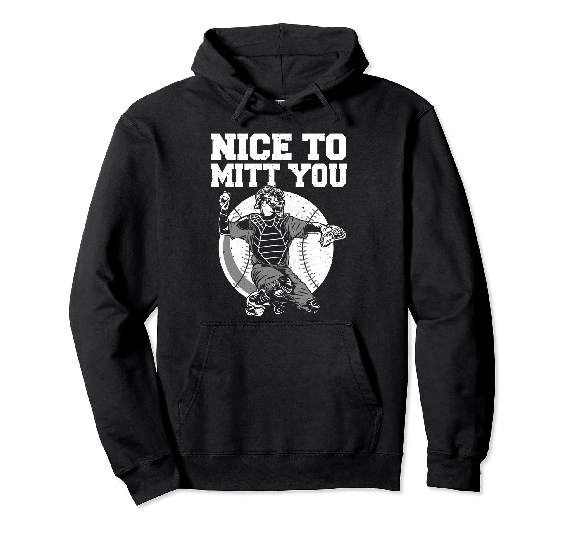 Backstop Funny Baseball Catcher Hoodie - Aesthetic Graphic Unisex - T-Shirt, Sweatshirt, Hoodie