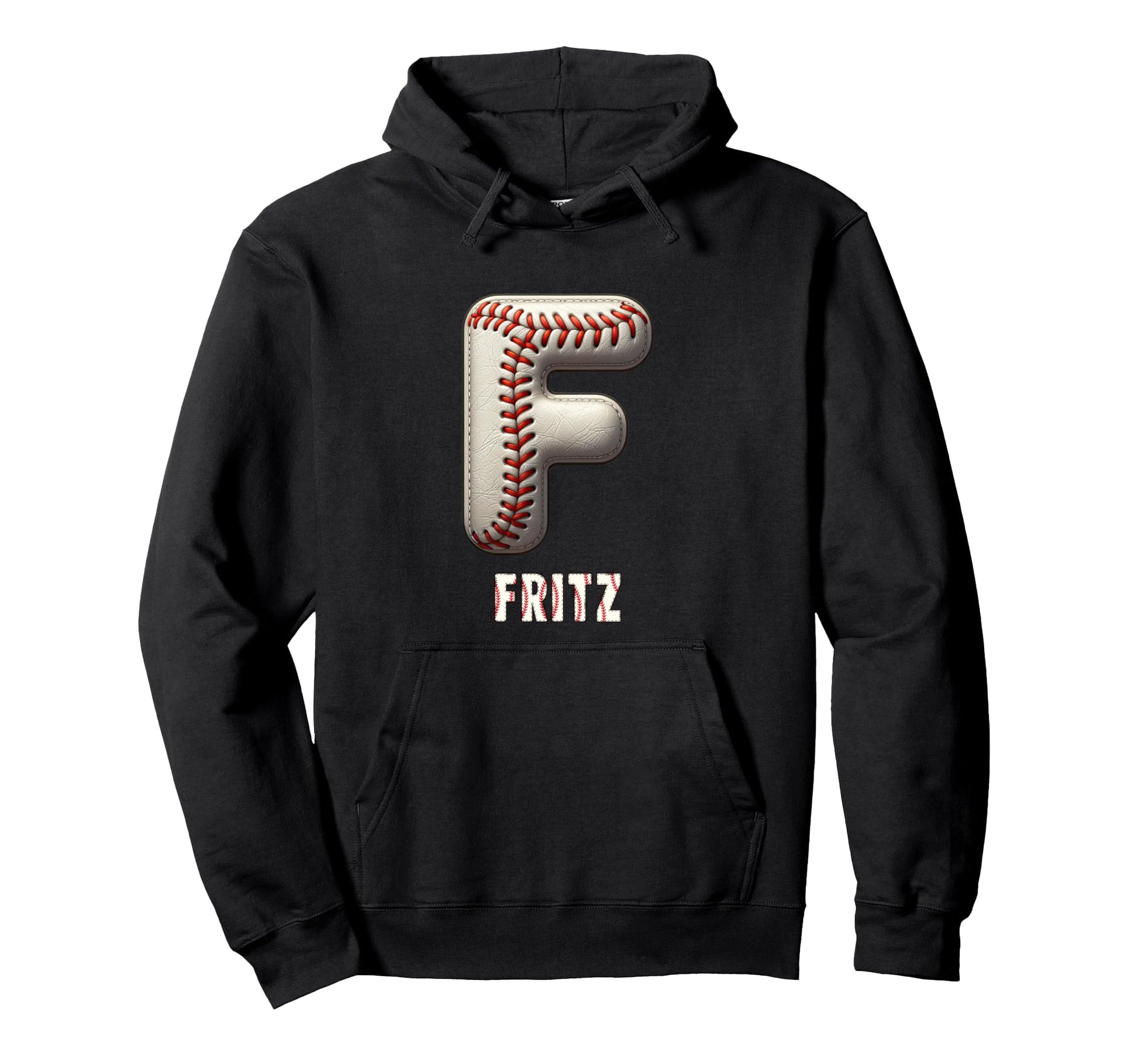 Baseball Home Run Joshua Initial Hoodie - Casual Everyday Wear Men Women - T-Shirt, Sweatshirt, Hoodie