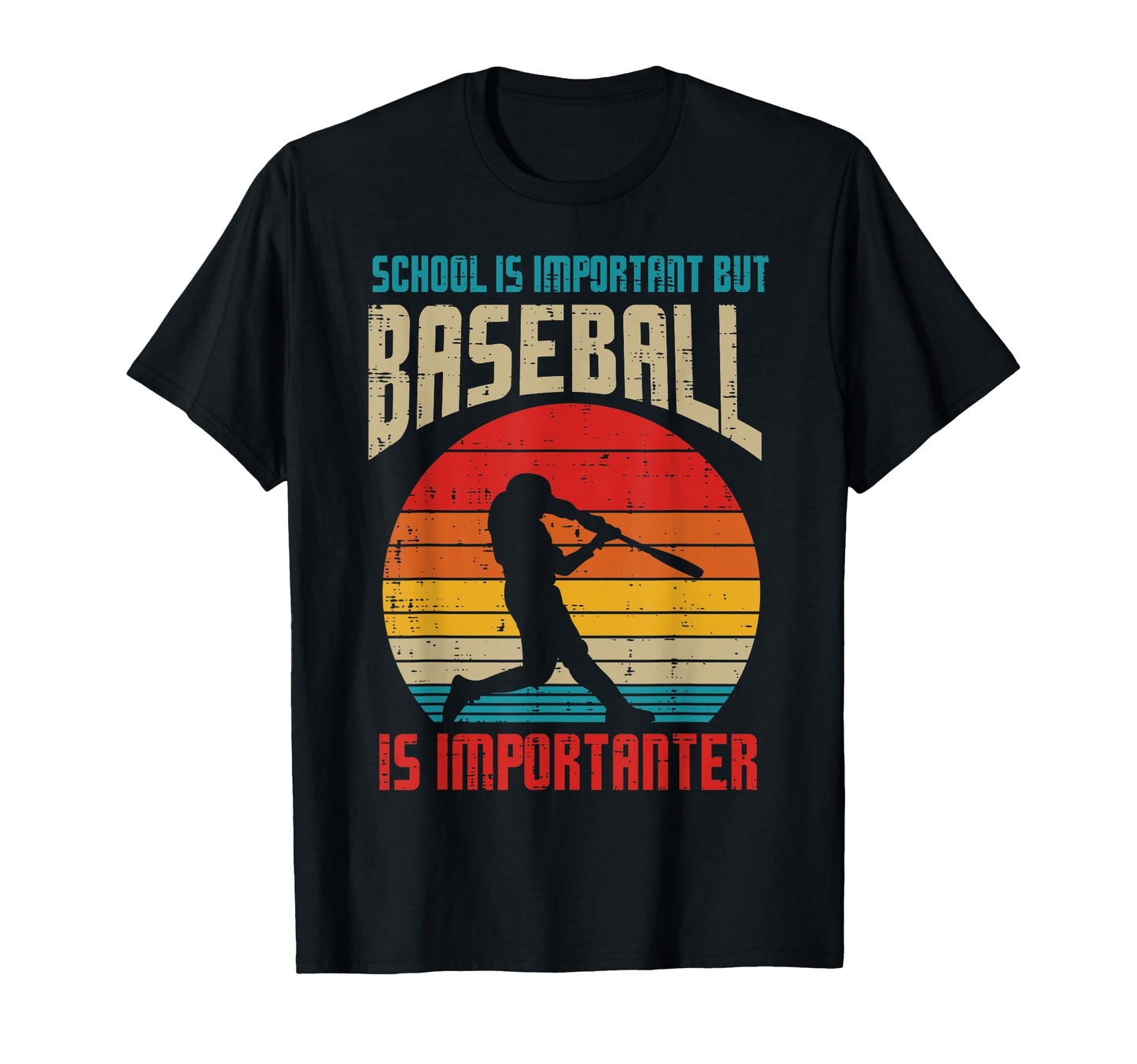 School Is Important Baseball T-Shirt - Graphic Print for Adults - T-Shirt, Sweatshirt, Hoodie