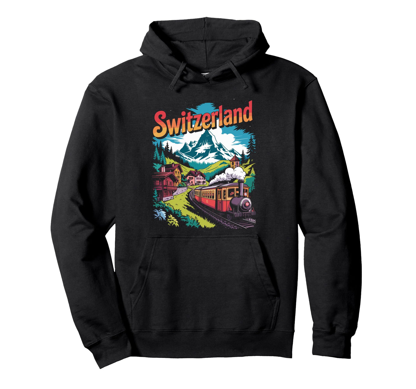 Switzerland Stripes Hoodie - Unique Graphic Unisex - T-Shirt, Sweatshirt, Hoodie
