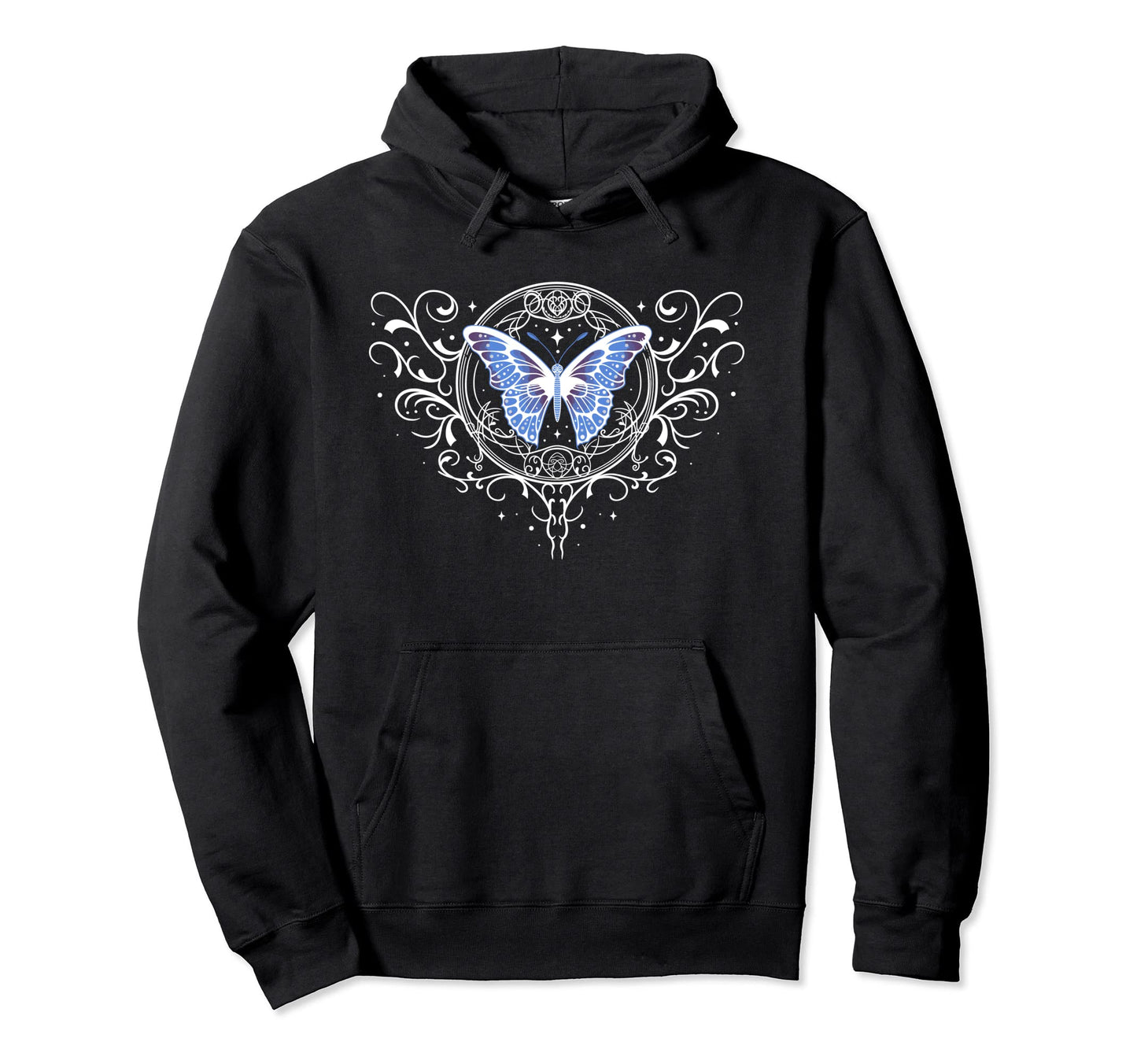 Fairycore Dark Grunge Tattoo Butterfly Hoodie - Trendy Graphic for Adults - T-Shirt, Sweatshirt, Hoodie