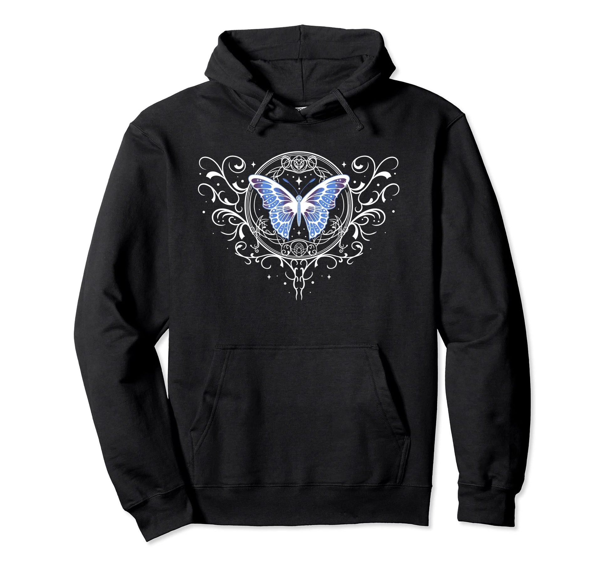 Fairycore Dark Grunge Tattoo Butterfly Hoodie - Trendy Graphic for Adults - T-Shirt, Sweatshirt, Hoodie