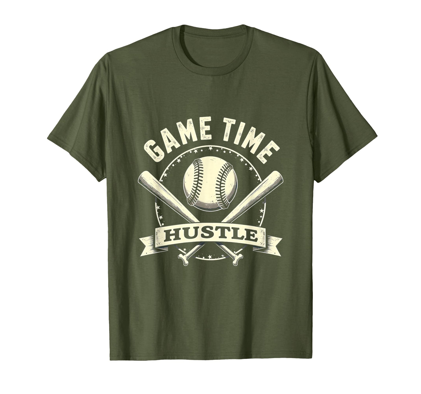 Game Time Hustle Baseball Game Day T-Shirt - Casual Everyday Wear Unisex - T-Shirt, Sweatshirt, Hoodie