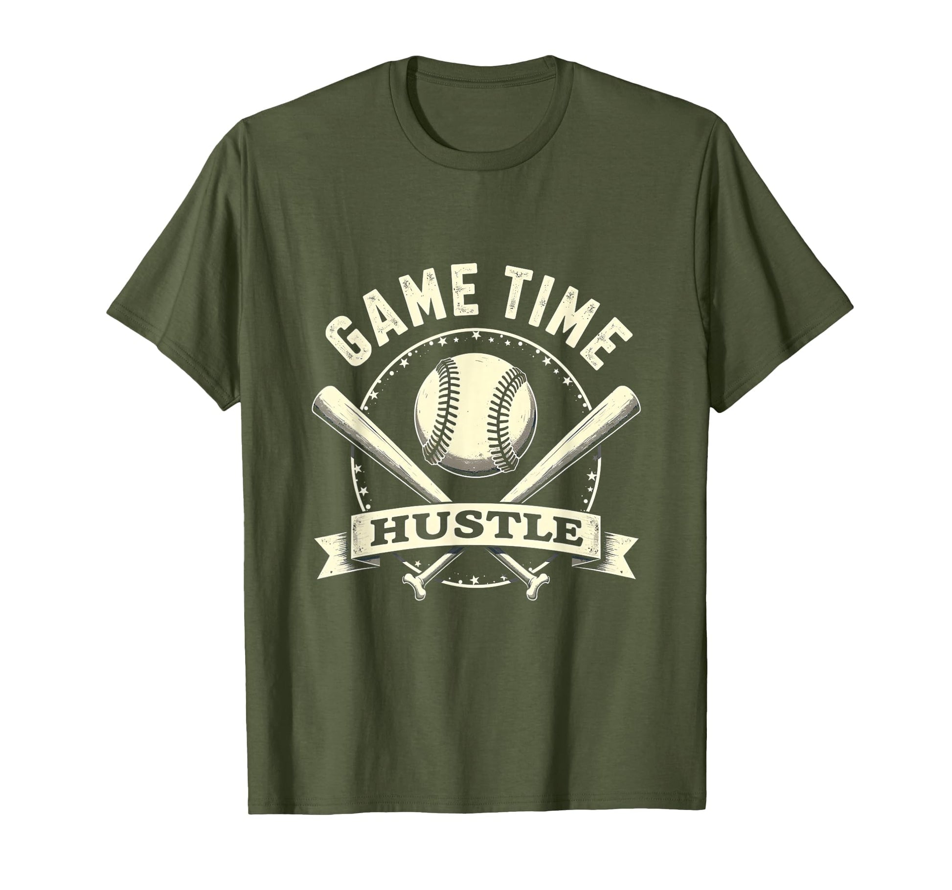 Game Time Hustle Baseball Game Day T-Shirt - Casual Everyday Wear Unisex - T-Shirt, Sweatshirt, Hoodie