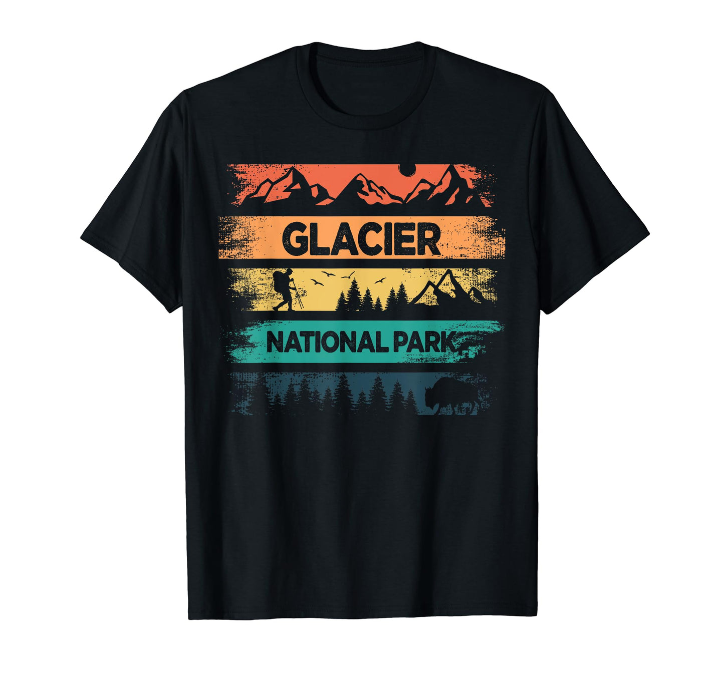 Glacier National Park Us Glacier T-Shirt - Graphic Print Men Women - T-Shirt, Sweatshirt, Hoodie