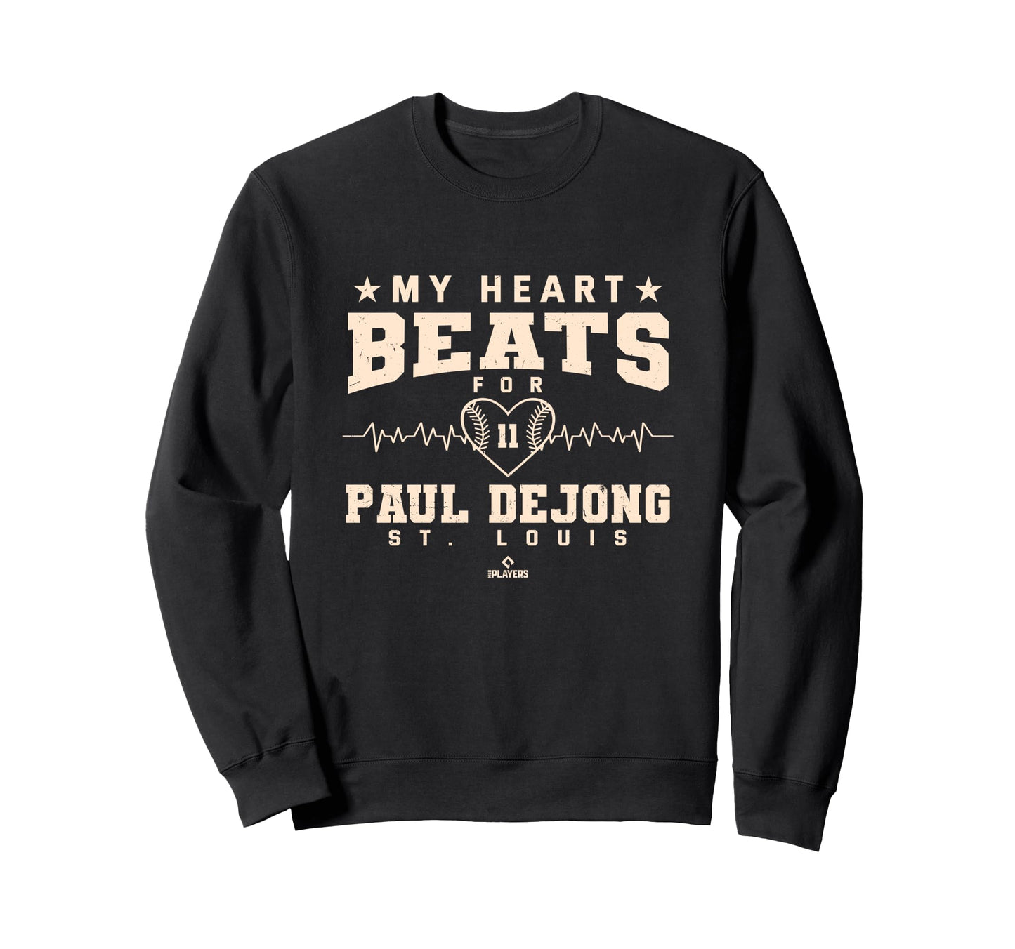 My Heart Beats Paul Dejong Baseball Sweatshirt - Graphic Print for Adults - T-Shirt, Sweatshirt, Hoodie