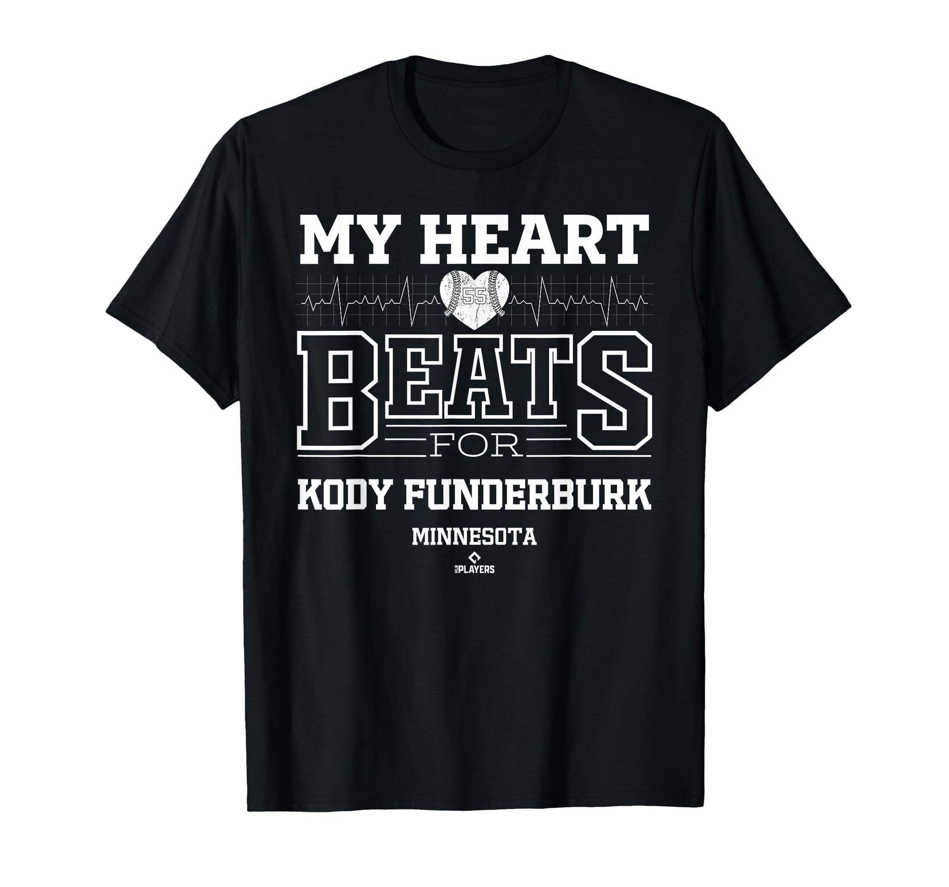 My Heart Beats Kody Funderburk Minnesota T-Shirt - Minimalist Print Unisex - T-Shirt, Sweatshirt, Hoodie