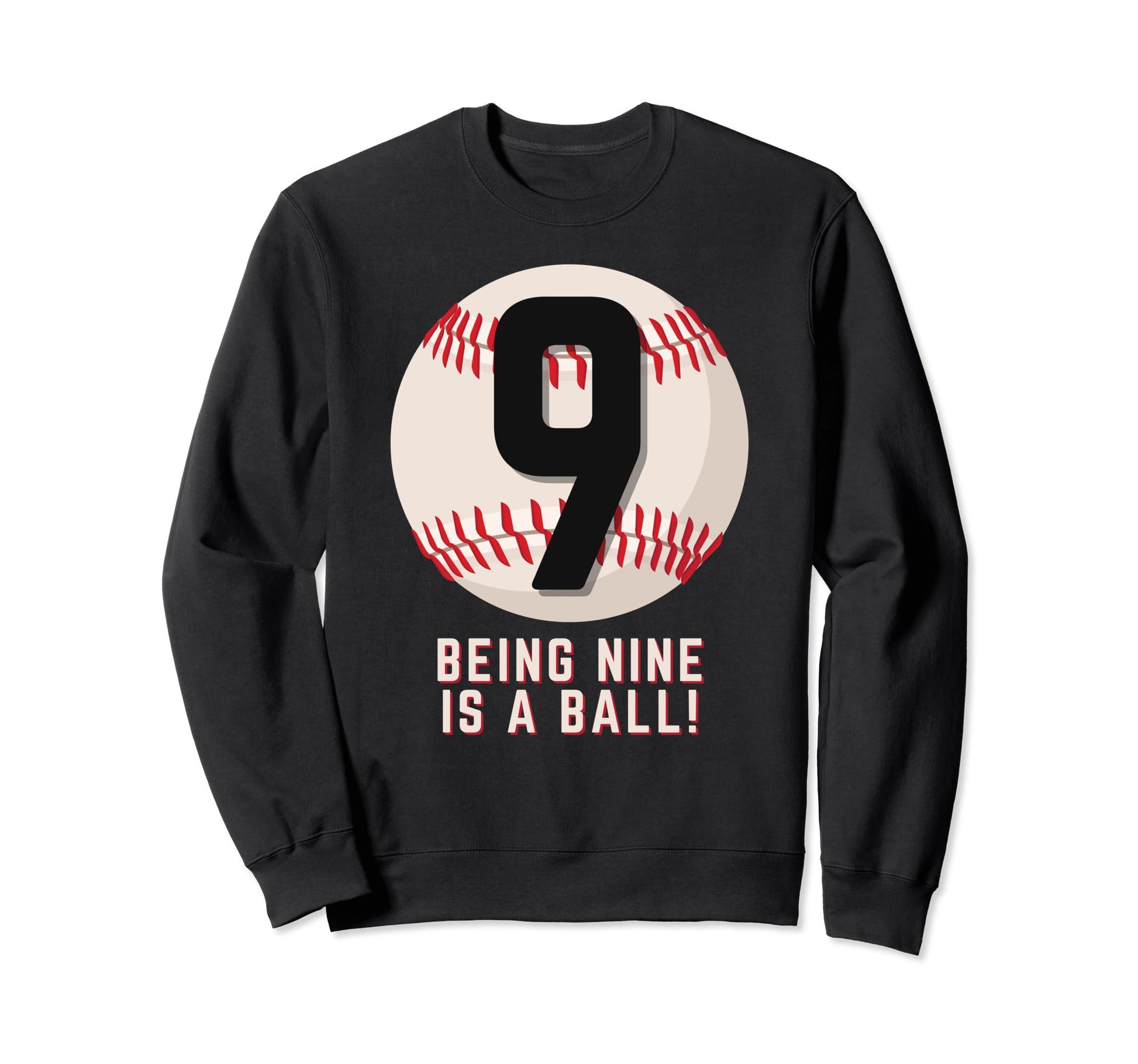 Its My 9Th Birthday Baseball 9 Years Old Sweatshirt - Graphic Print Unisex - T-Shirt, Sweatshirt, Hoodie