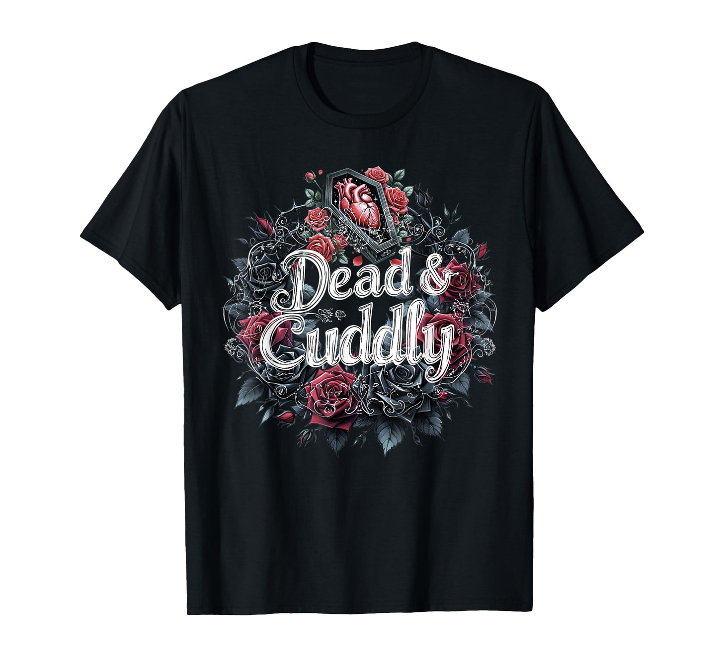 Dead And Cuddly Gothic Alt Grunge Hip T-Shirt - Custom Art Print Unisex - T-Shirt, Sweatshirt, Hoodie