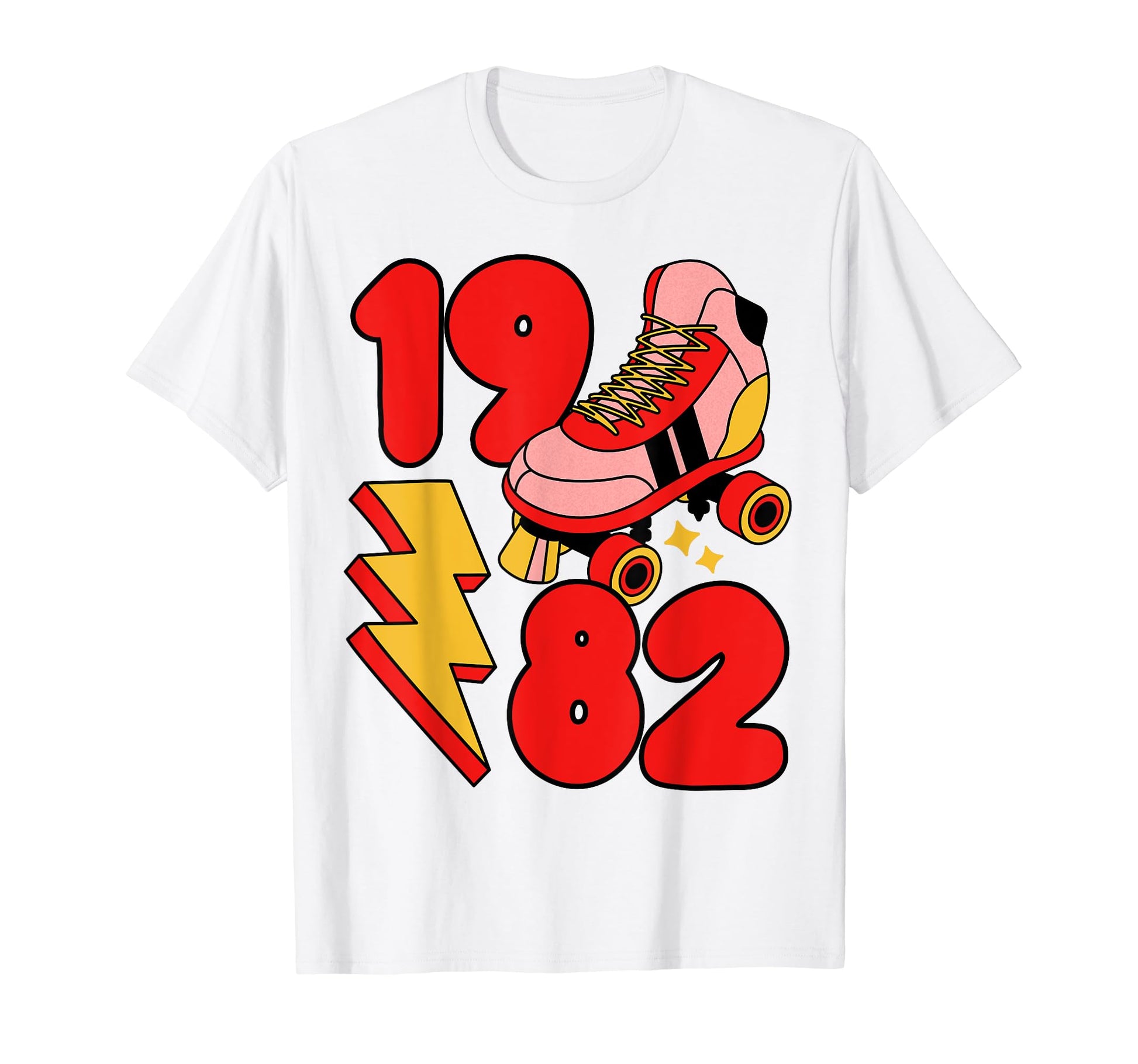 1982 Roller Skate 80S Nostalgia T-Shirt - Novelty Apparel Men Women - T-Shirt, Sweatshirt, Hoodie
