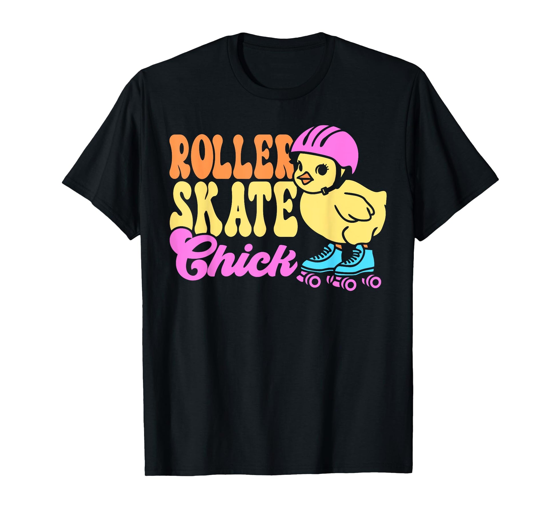 Roller Skating Skate 1970S Chicken Roller T-Shirt - Custom Art Print Unisex - T-Shirt, Sweatshirt, Hoodie