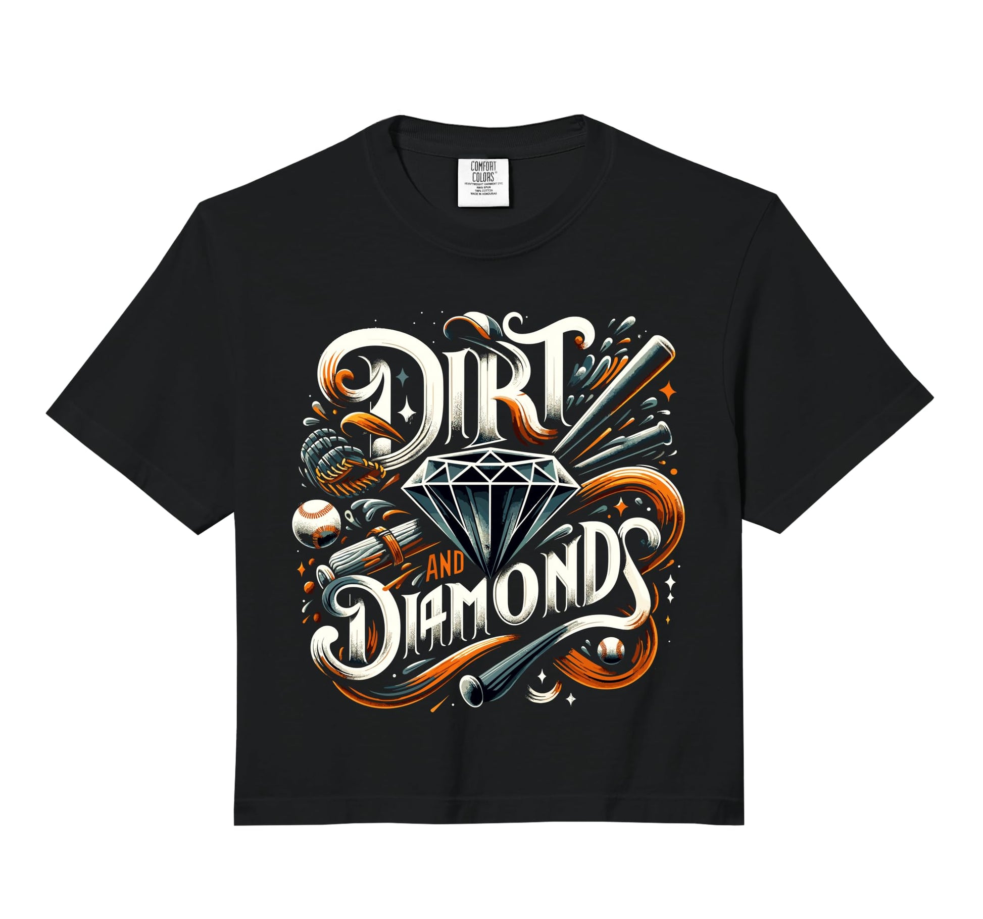 Dirt And Diamonds Baseball Baseball T-Shirt - Aesthetic Graphic Unisex - T-Shirt, Sweatshirt, Hoodie