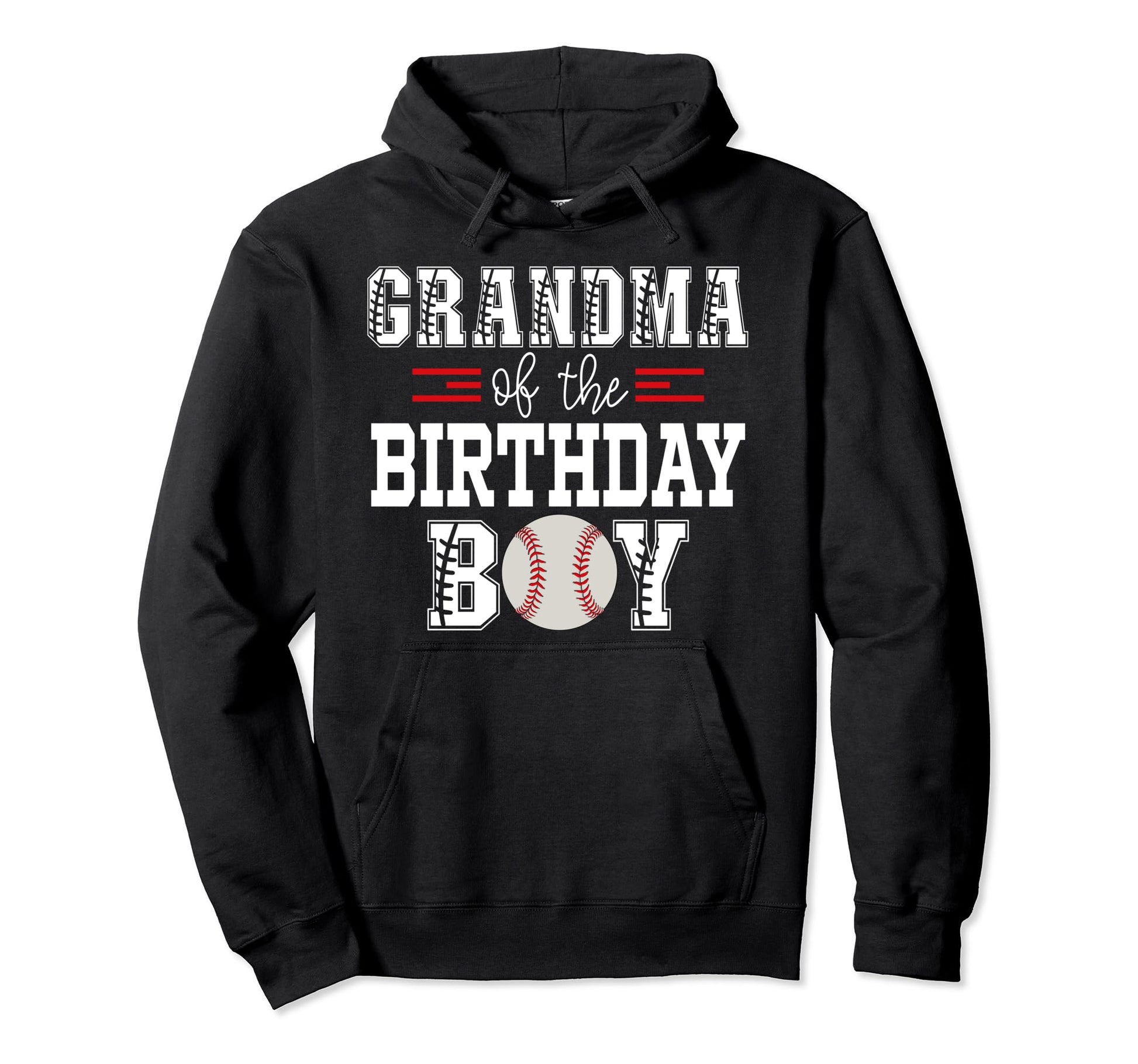 Grandma Birthday Baseball Lover First Hoodie - Novelty Apparel for Adults - T-Shirt, Sweatshirt, Hoodie