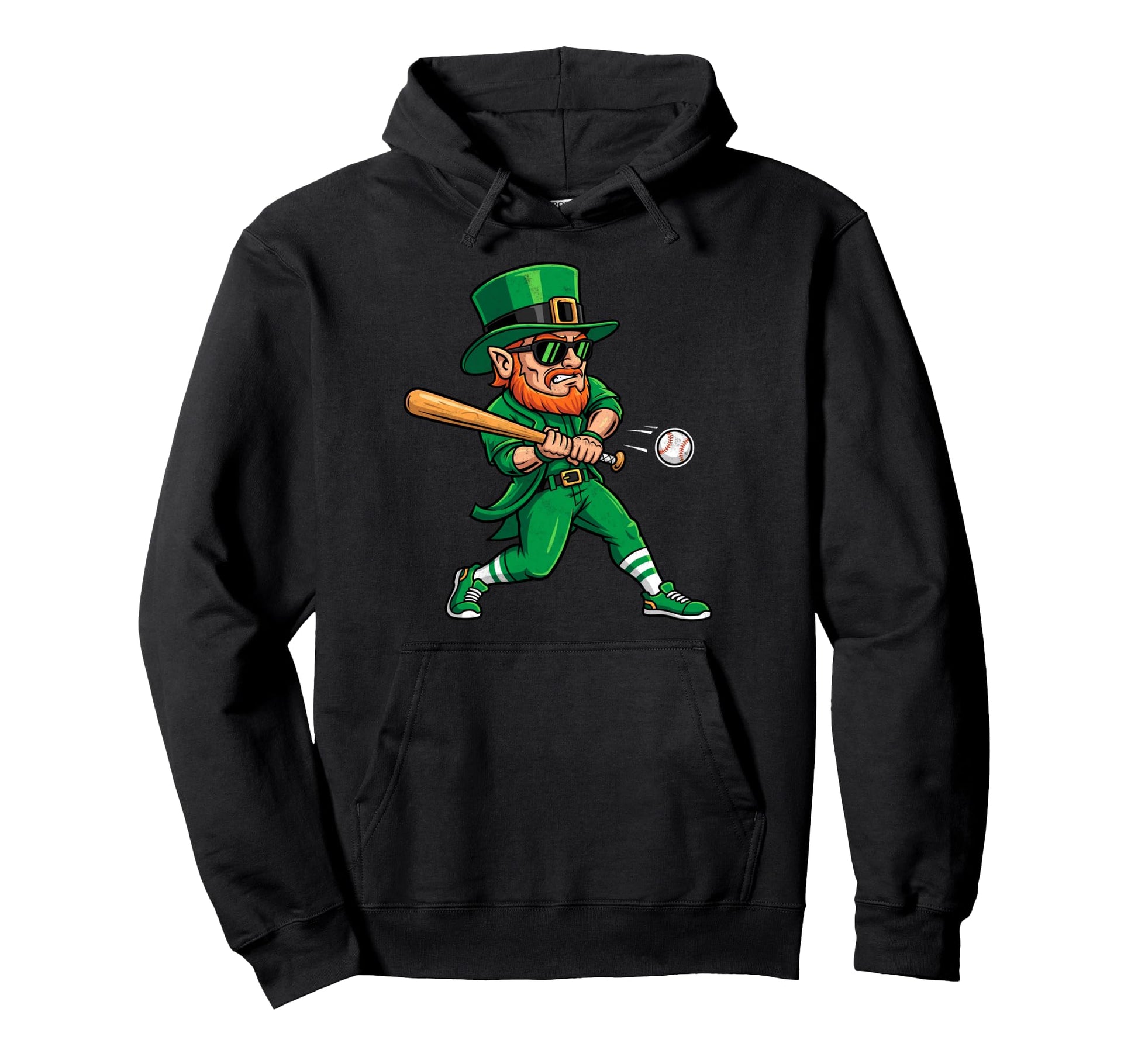 Funny St Patricks Day Leprechaun Hoodie - Streetwear Style Men Women - T-Shirt, Sweatshirt, Hoodie