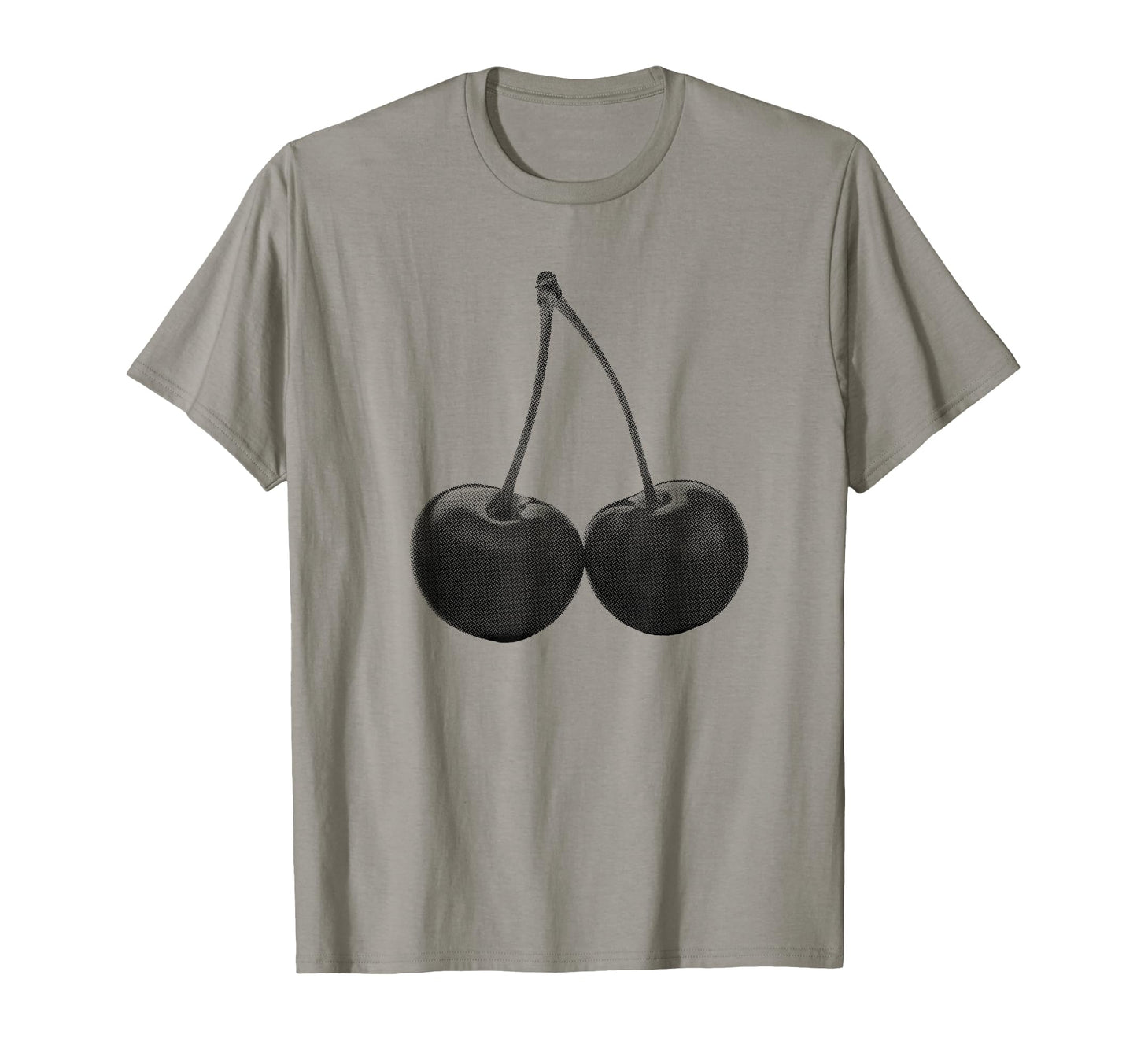 Stylish Cherries Black Y2K Aesthetic T-Shirt - Graphic Print Unisex - T-Shirt, Sweatshirt, Hoodie