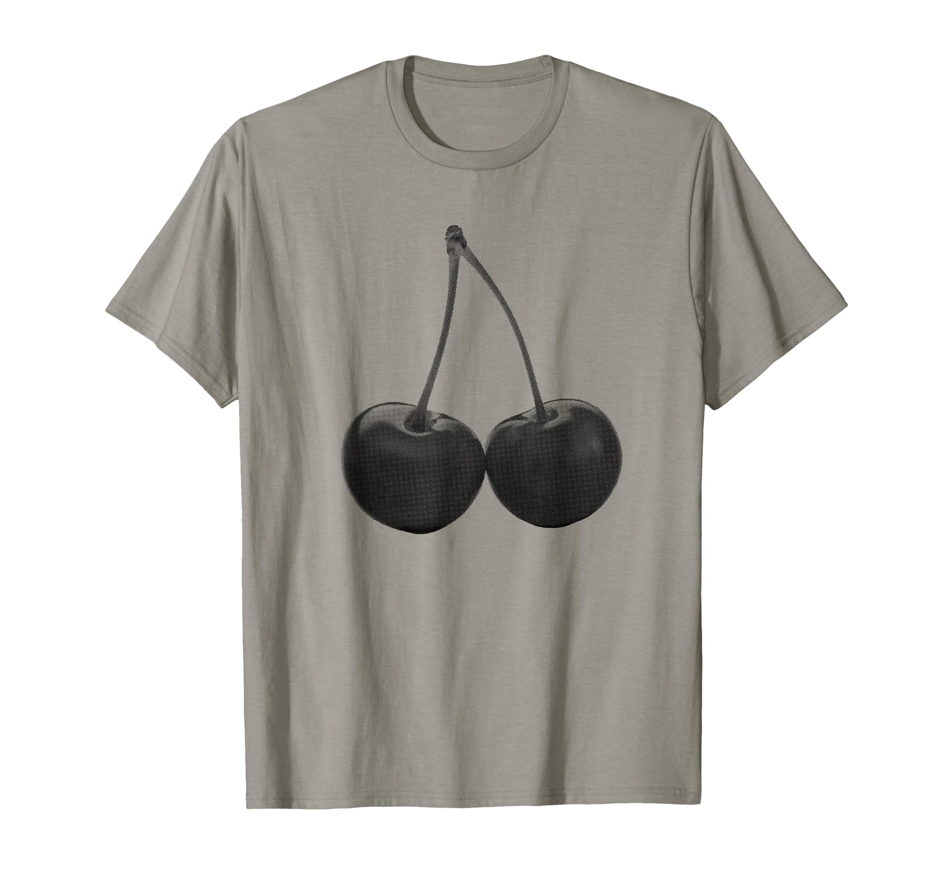 Stylish Cherries Black Y2K Aesthetic T-Shirt - Graphic Print Unisex - T-Shirt, Sweatshirt, Hoodie