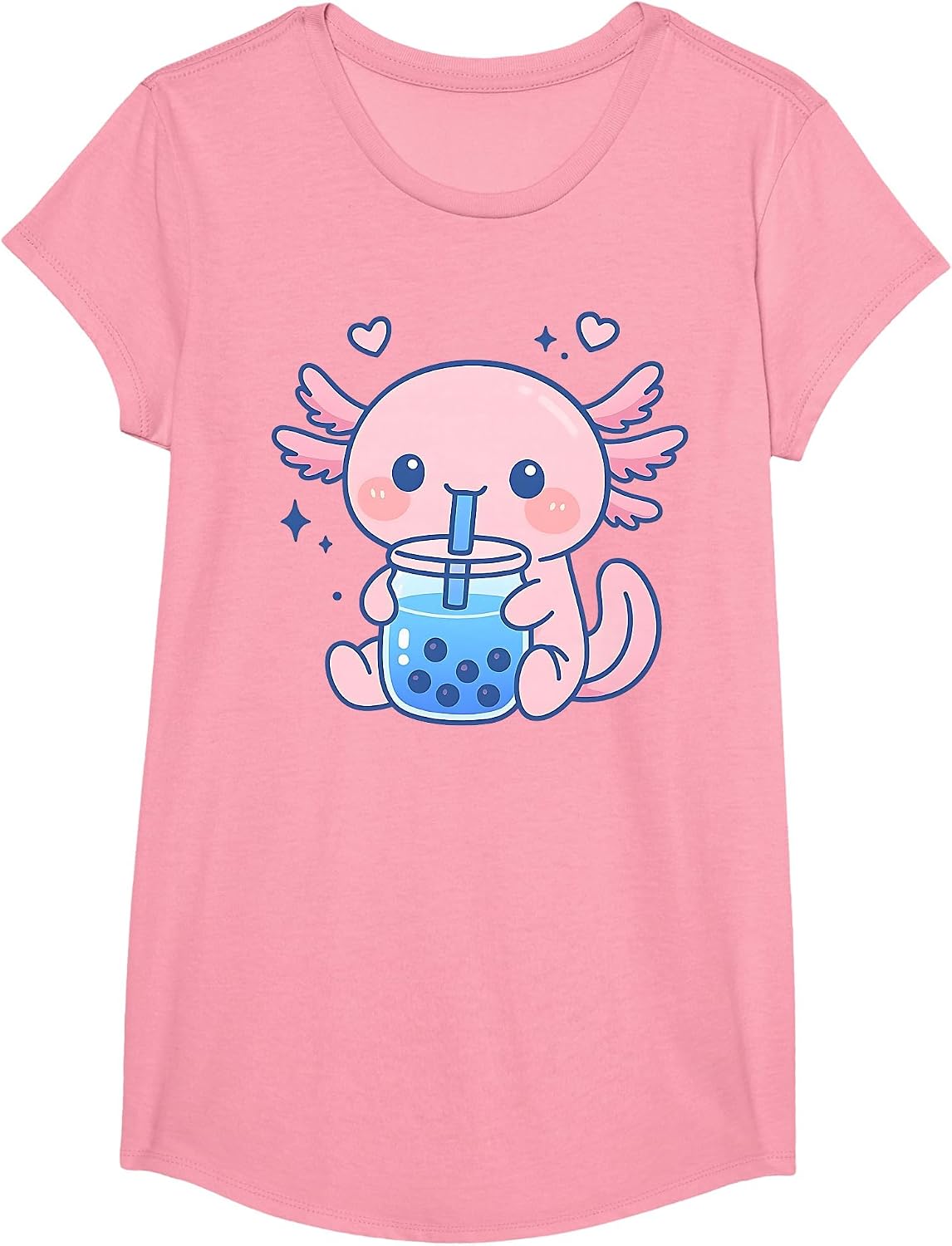 Cute Axolotl Kawaii Boba Bubble Tea Gifts - Adult & Kids T-Shirts, Sweatshirts & Hoodies apparel design preview 1