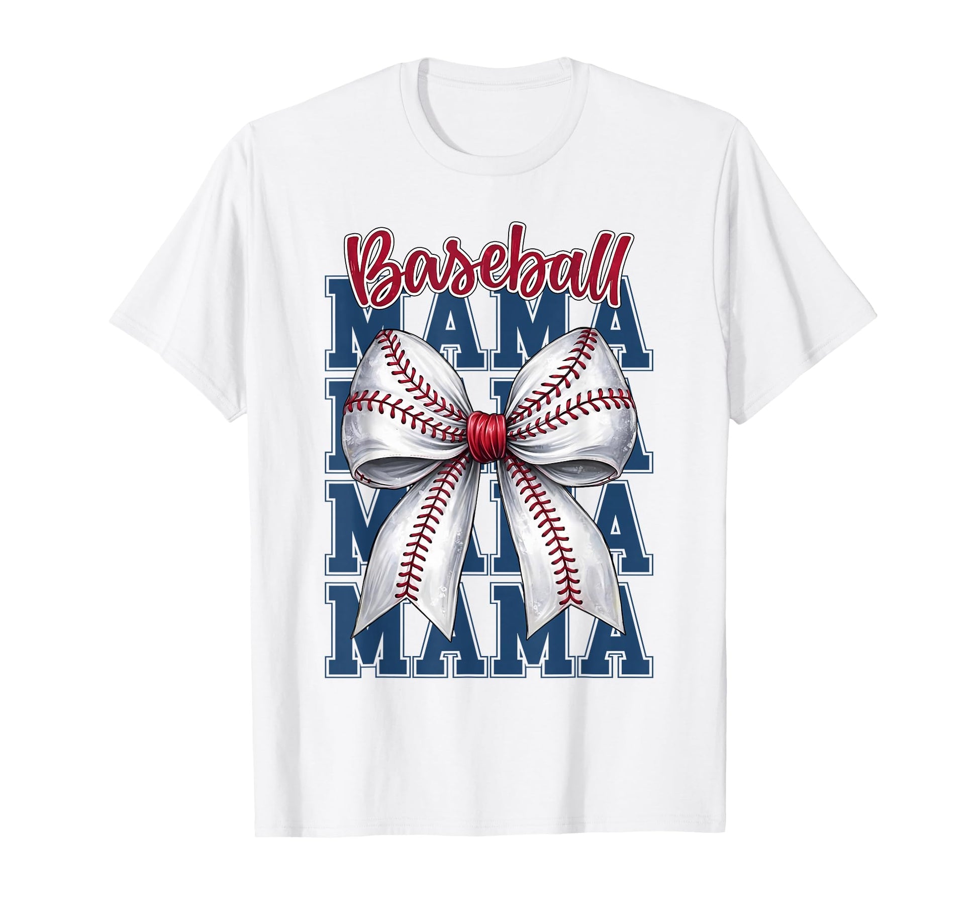 Baseball Mama Coquette Bow Game Day T-Shirt - Unique Graphic Men Women - T-Shirt, Sweatshirt, Hoodie