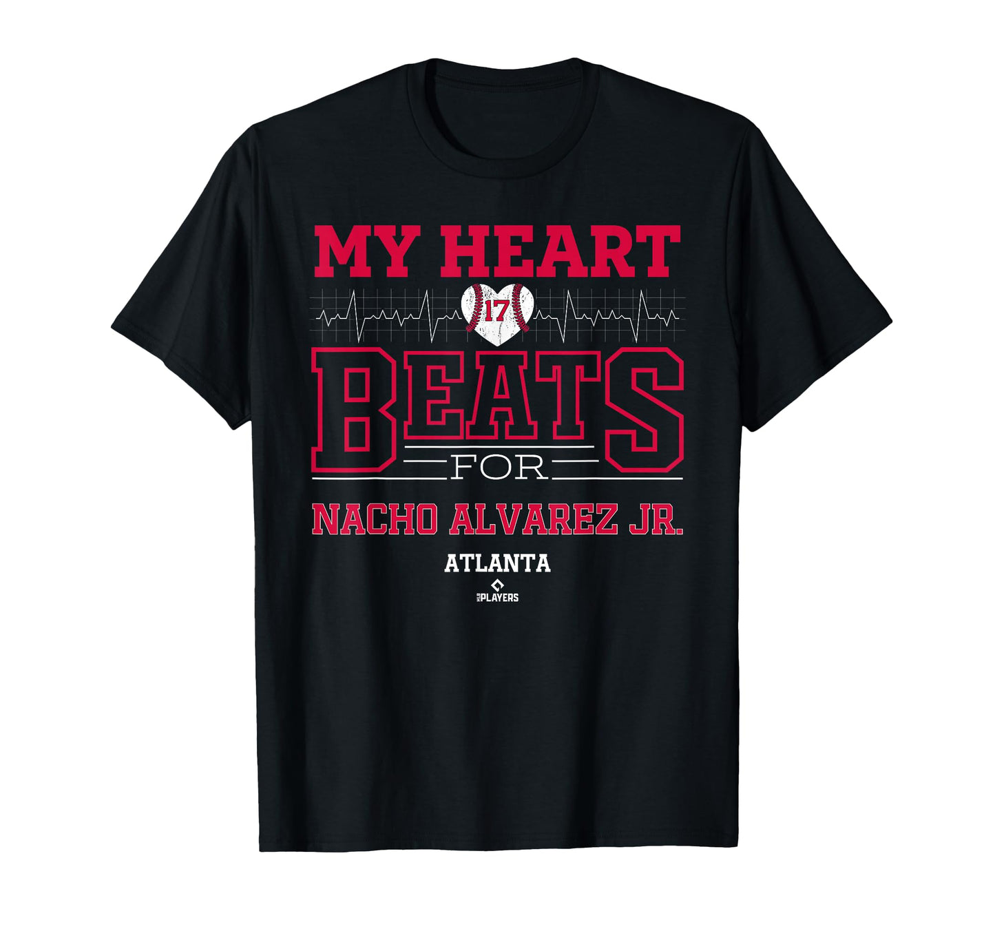 My Heart Beats Nacho Alvarez Jr Atlanta T-Shirt - Minimalist Print Unisex - T-Shirt, Sweatshirt, Hoodie