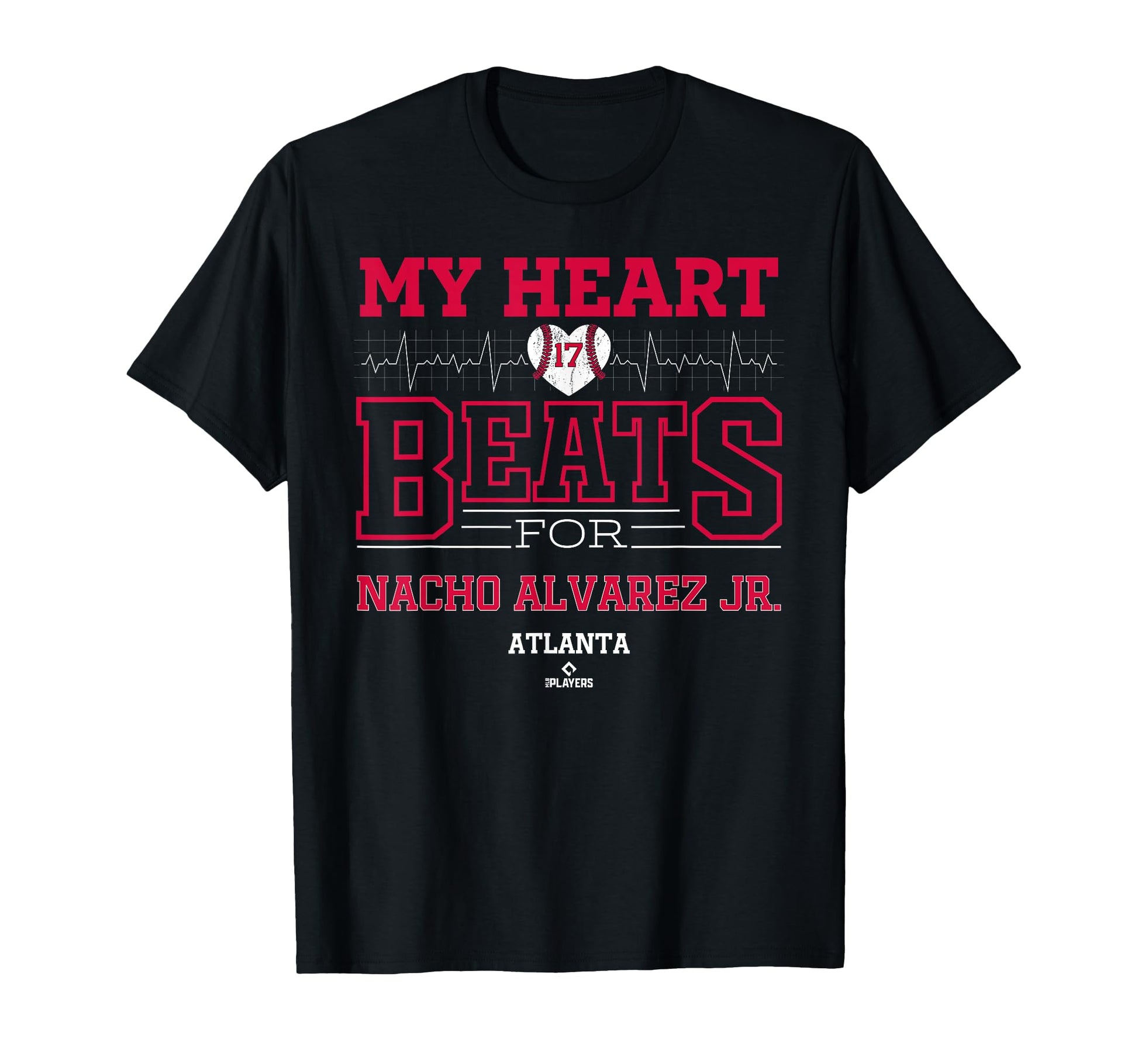 My Heart Beats Nacho Alvarez Jr Atlanta T-Shirt - Minimalist Print Unisex - T-Shirt, Sweatshirt, Hoodie