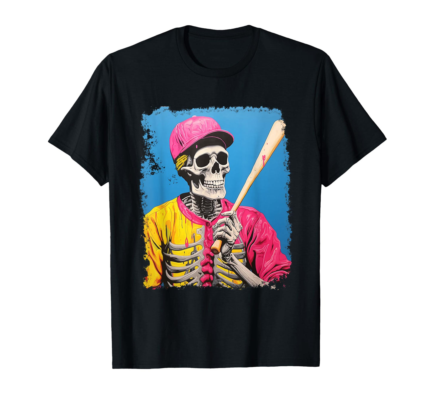Softball Skeleton Homerun Baseball T-Shirt - Graphic Print for Adults - T-Shirt, Sweatshirt, Hoodie